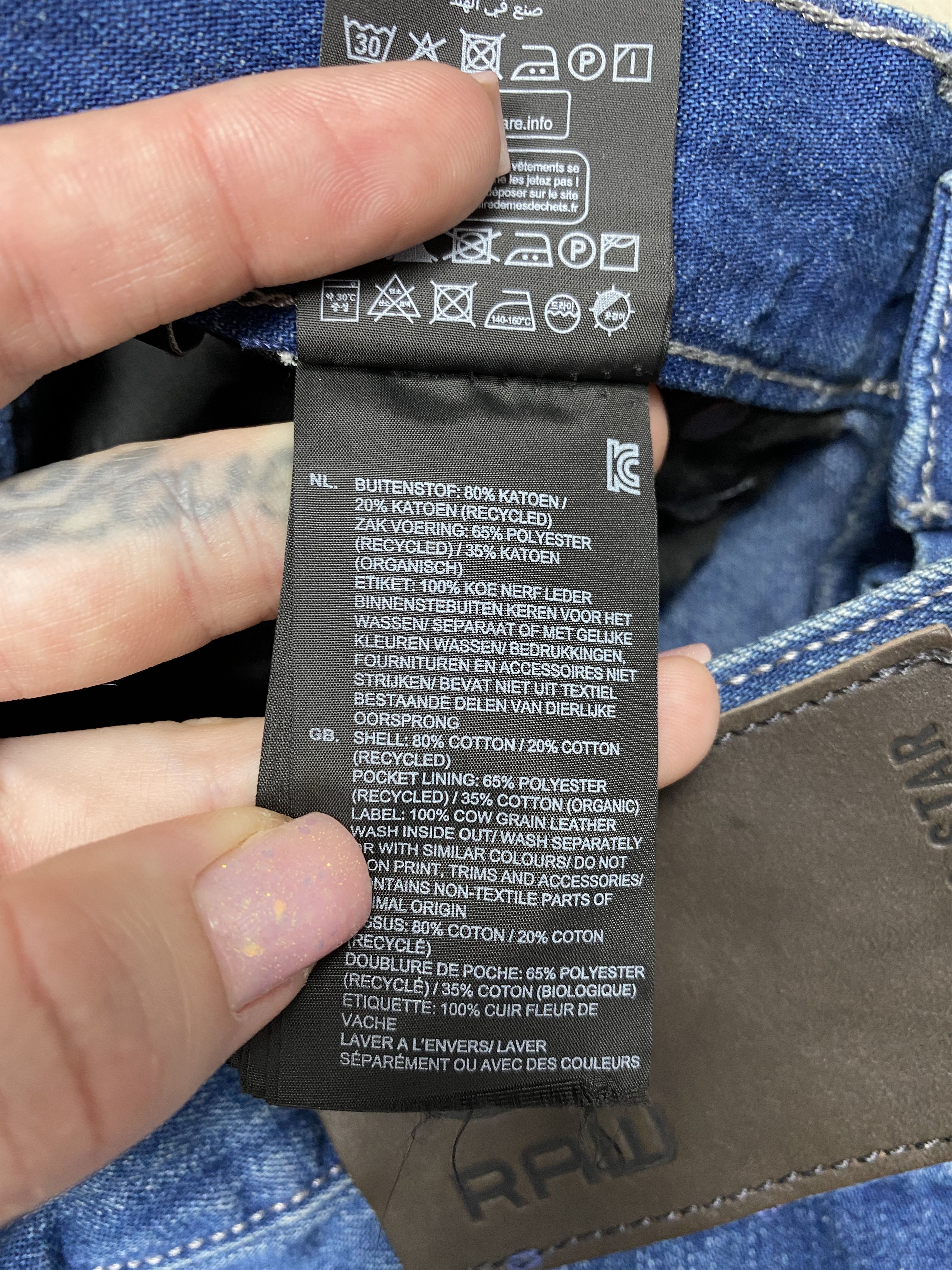 G-Star G Star Raw Vintage Mens Relaxed Straight Denim Pants Jeans Size US 31 - 6 Thumbnail