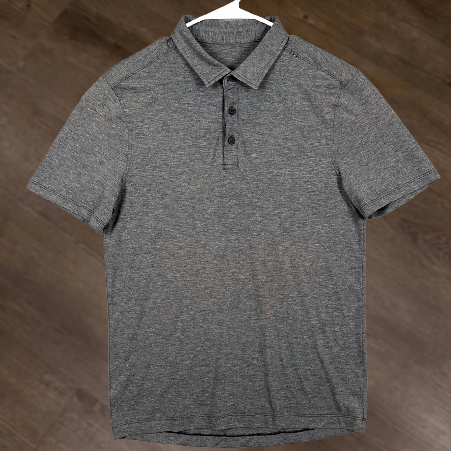 Lululemon Lululemon Polo Shirt Golf Polo Mens Medium Gray Short Sleeve Athletic Outdoor Size US M / EU 48-50 / 2 - 1 Thumbnail