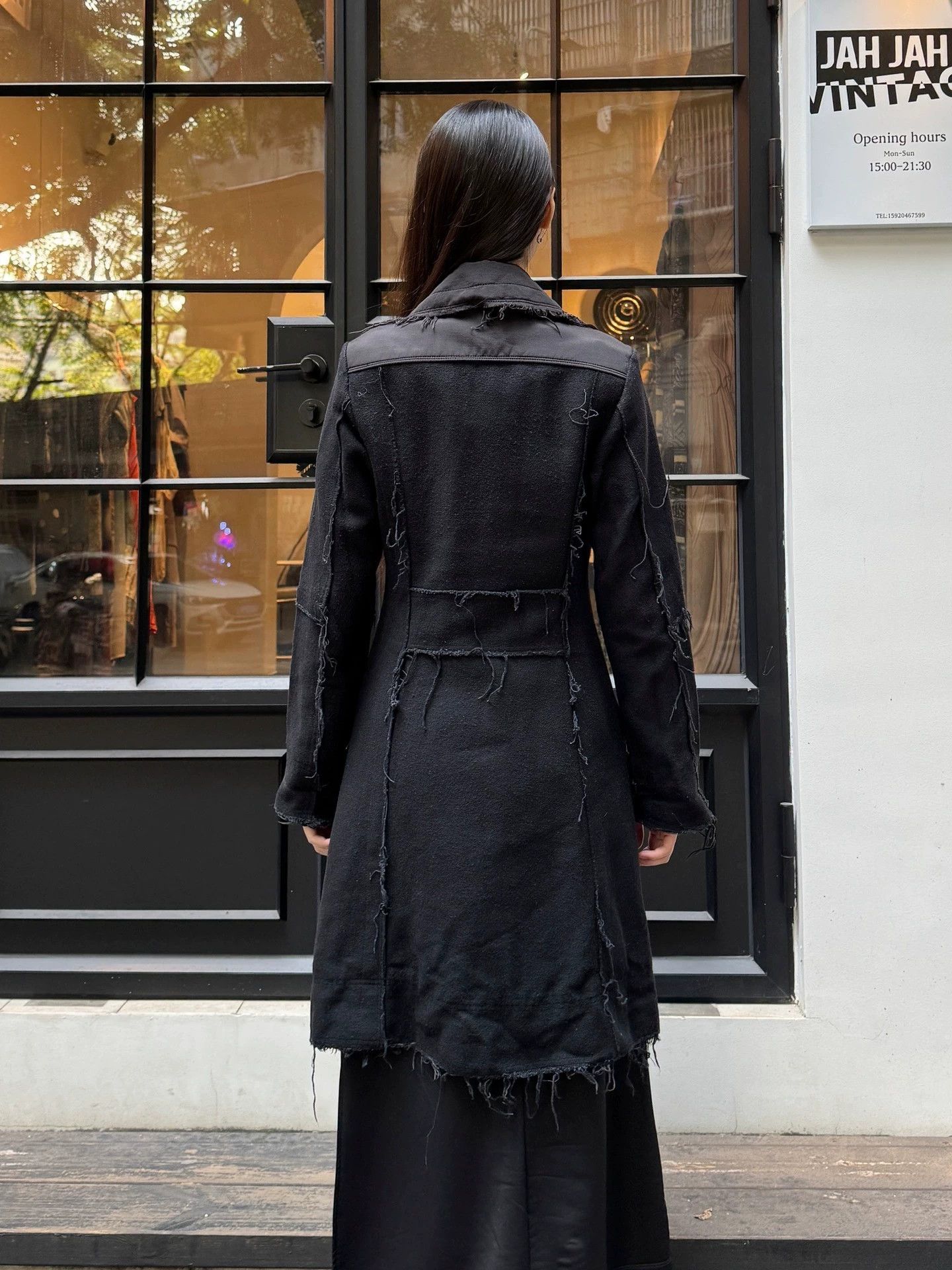 Diesel Diesel Vintage Distressed Denim Lapel Long Coat XS Size XS / US 0-2 / IT 36-38 - 6 Thumbnail