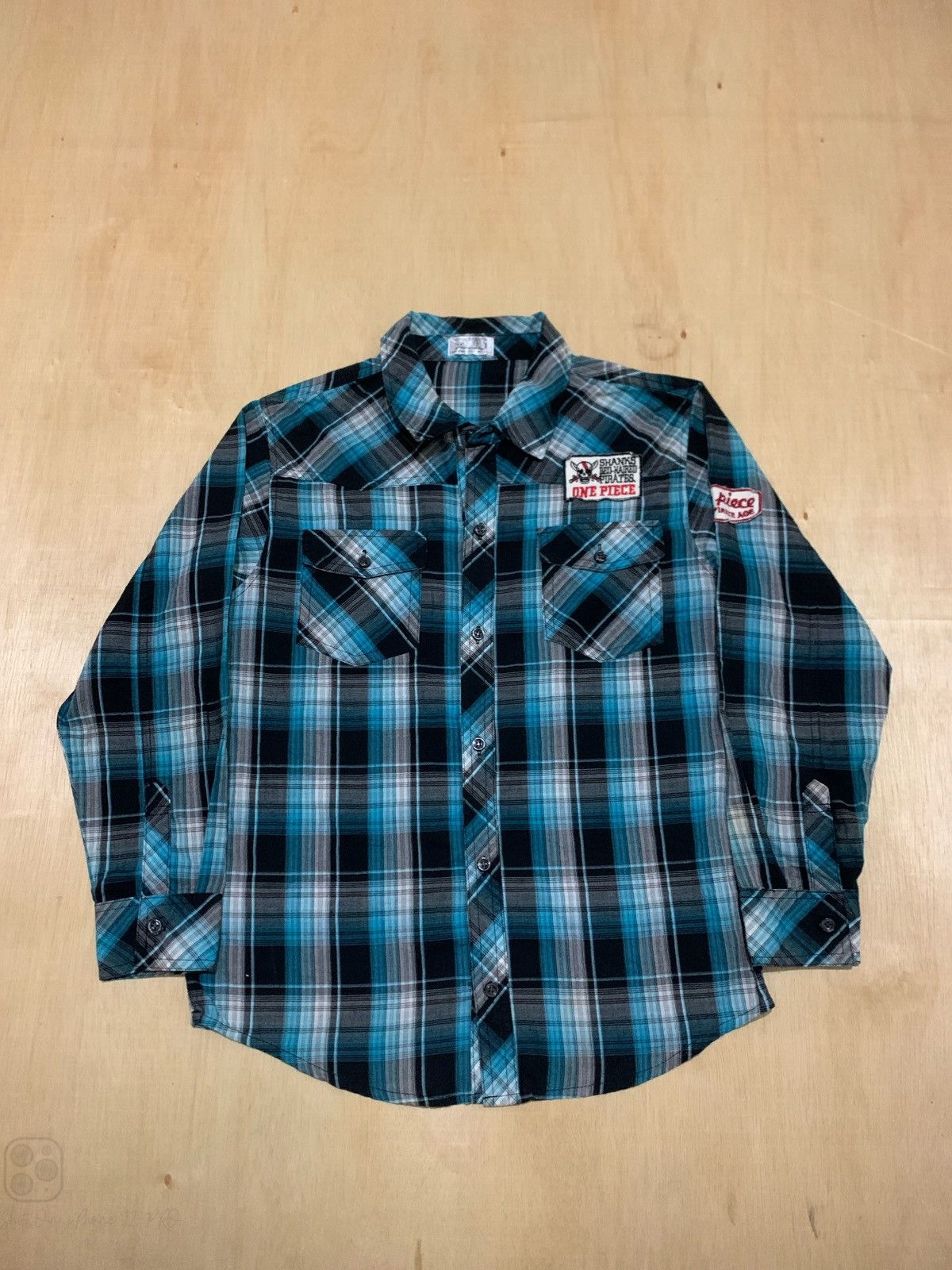 Hysteric Glamour × Japanese Brand × One Piece Y2k One Piece Red Baired Pirates Shirt Size US M / EU 48-50 / 2 - 2 Thumbnail