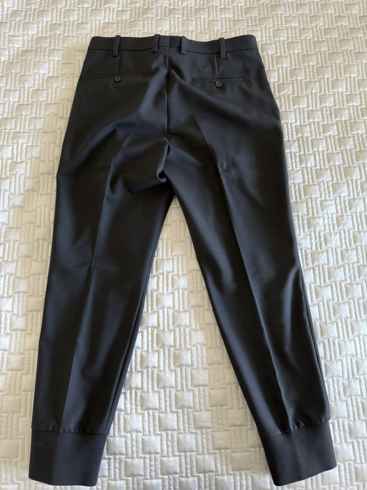 Neil Barrett Neil Barrett Men Black Cropped Pants Size 32 Size US 32 / EU 48 - 2 Thumbnail