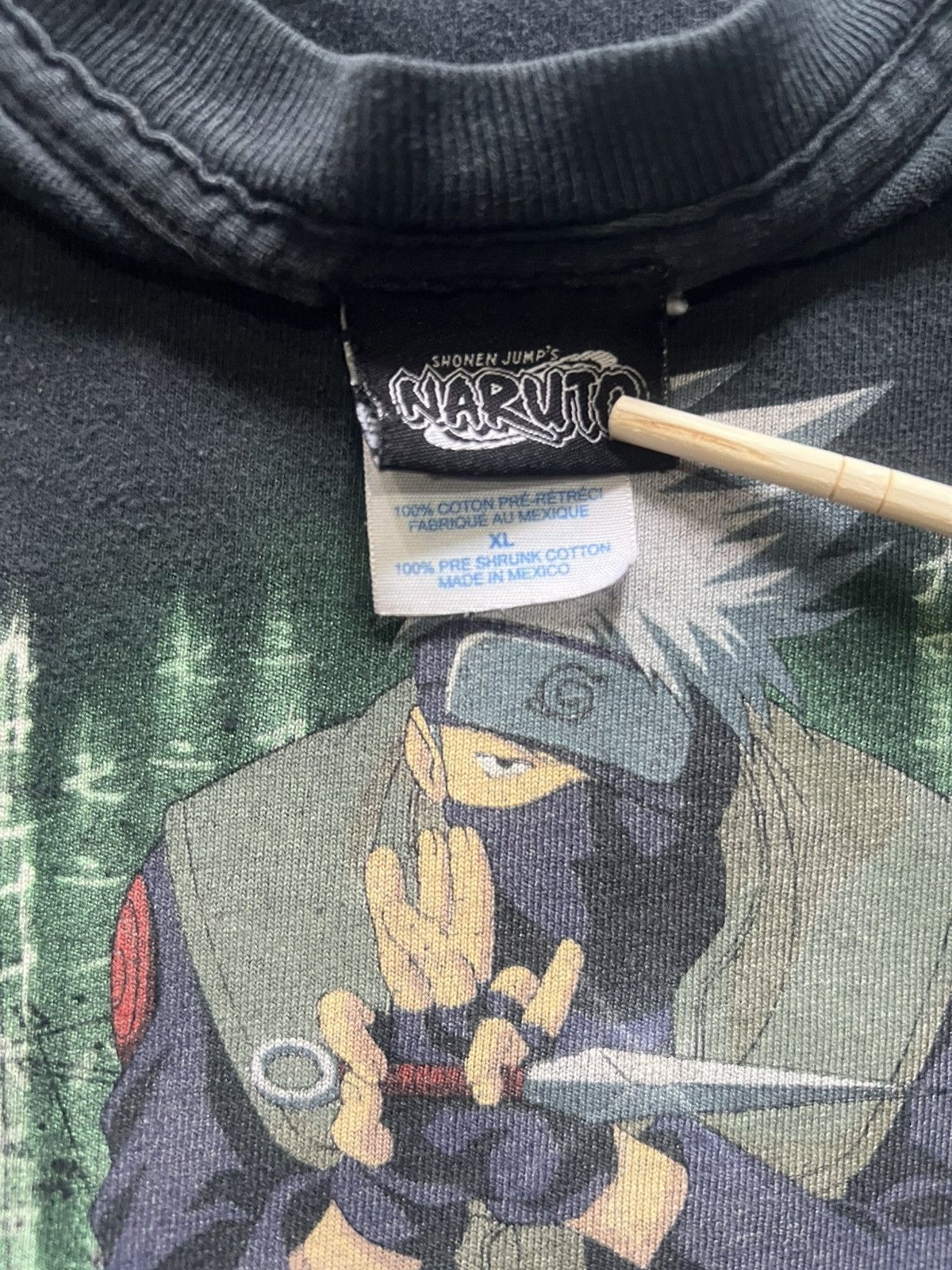 Anime KAKASI Naruto Vintage 2002 T Shirts Size US XL / EU 56 / 4 - 2 Thumbnail
