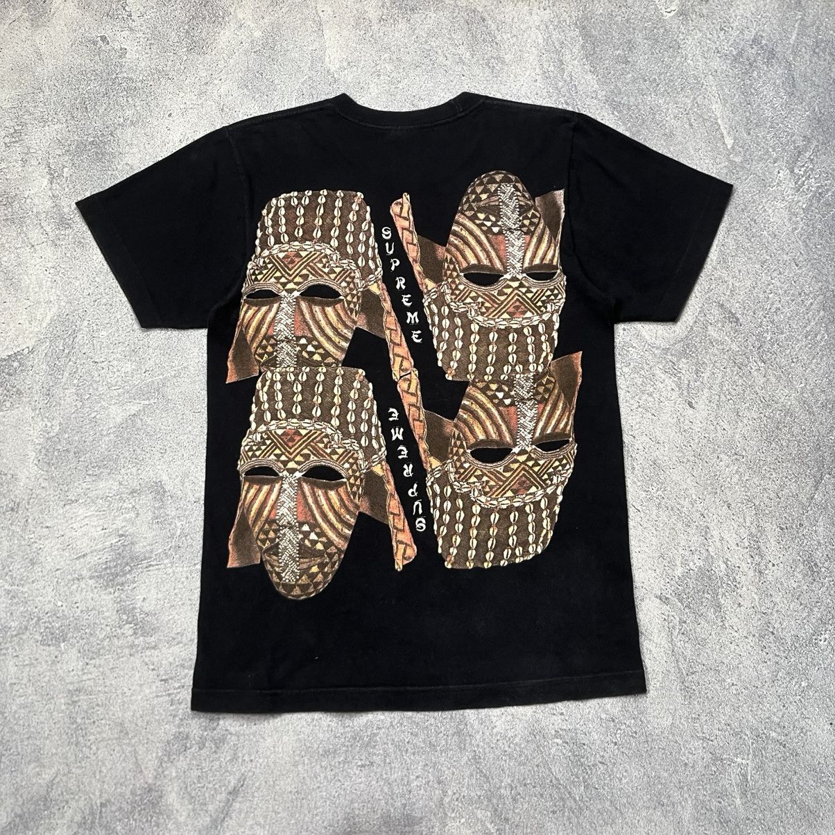 Supreme FW 14 Supreme African Mask T-Shirt Size US S / EU 44-46 / 1 - 2 Thumbnail