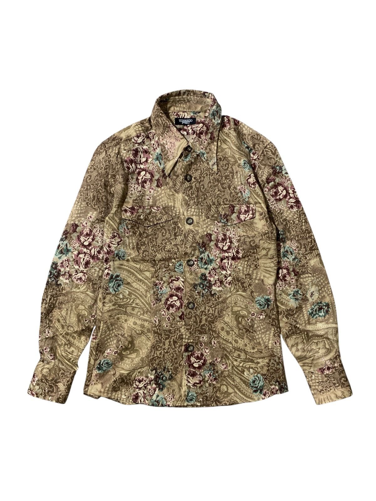 Tornado Mart Tornado Mart Japan Paisley Shirt Botton Up Retro Collar Size US L / EU 52-54 / 3 - 1 Thumbnail