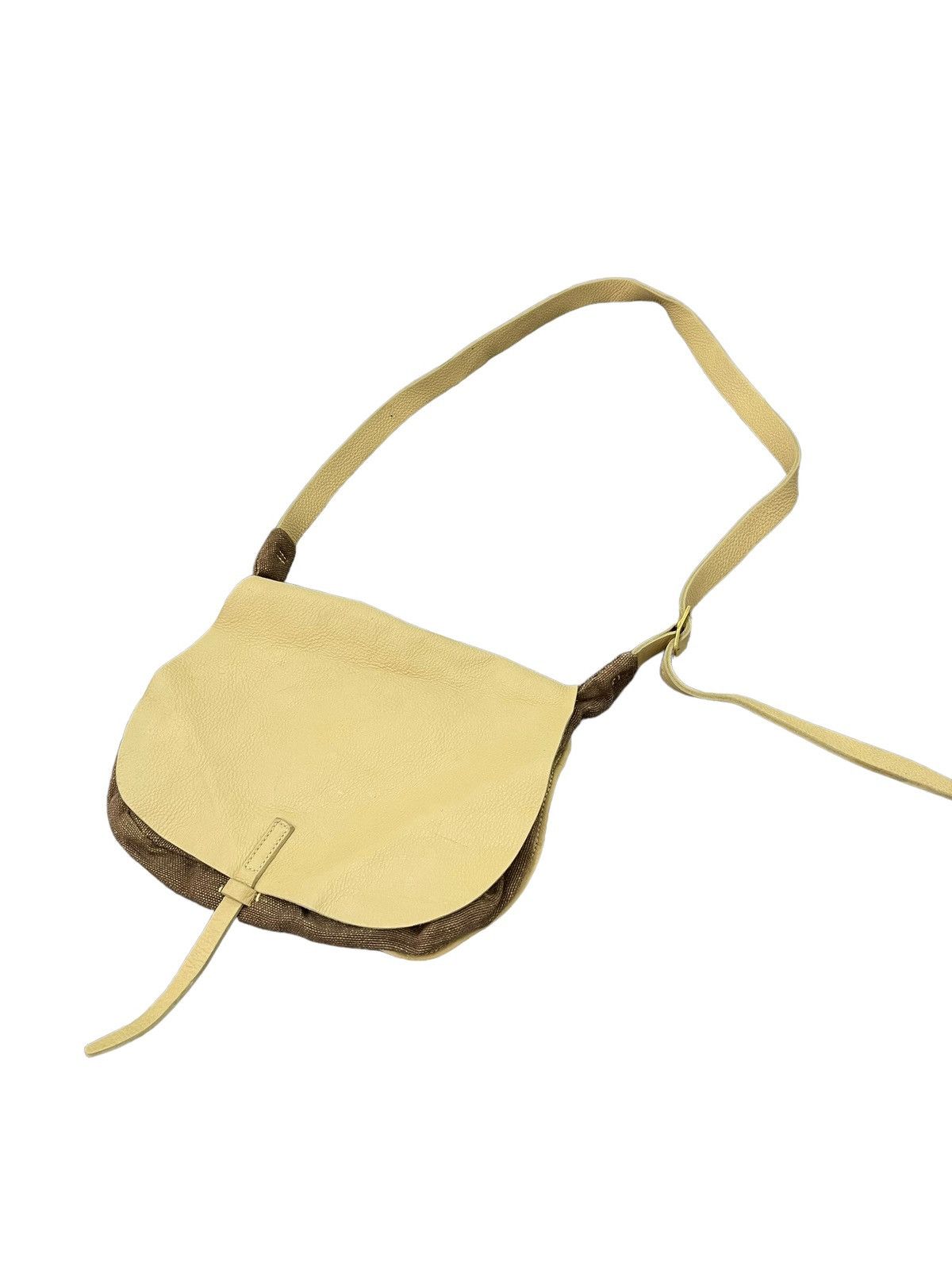 Handmade Leather Cross Body Bag Koos Handcraft Woven Cotton 2🟩 Size ONE SIZE - 4 Thumbnail