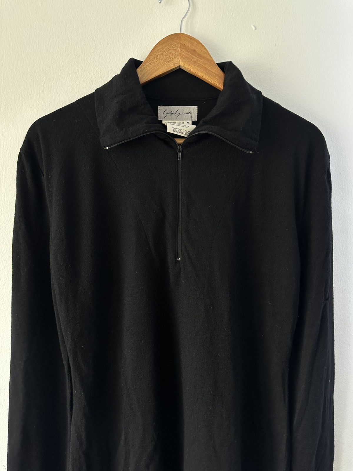 Yohji Yamamoto Yohji Yamamoto Laine Wool Half Zipper Size US M / EU 48-50 / 2 - 5 Thumbnail