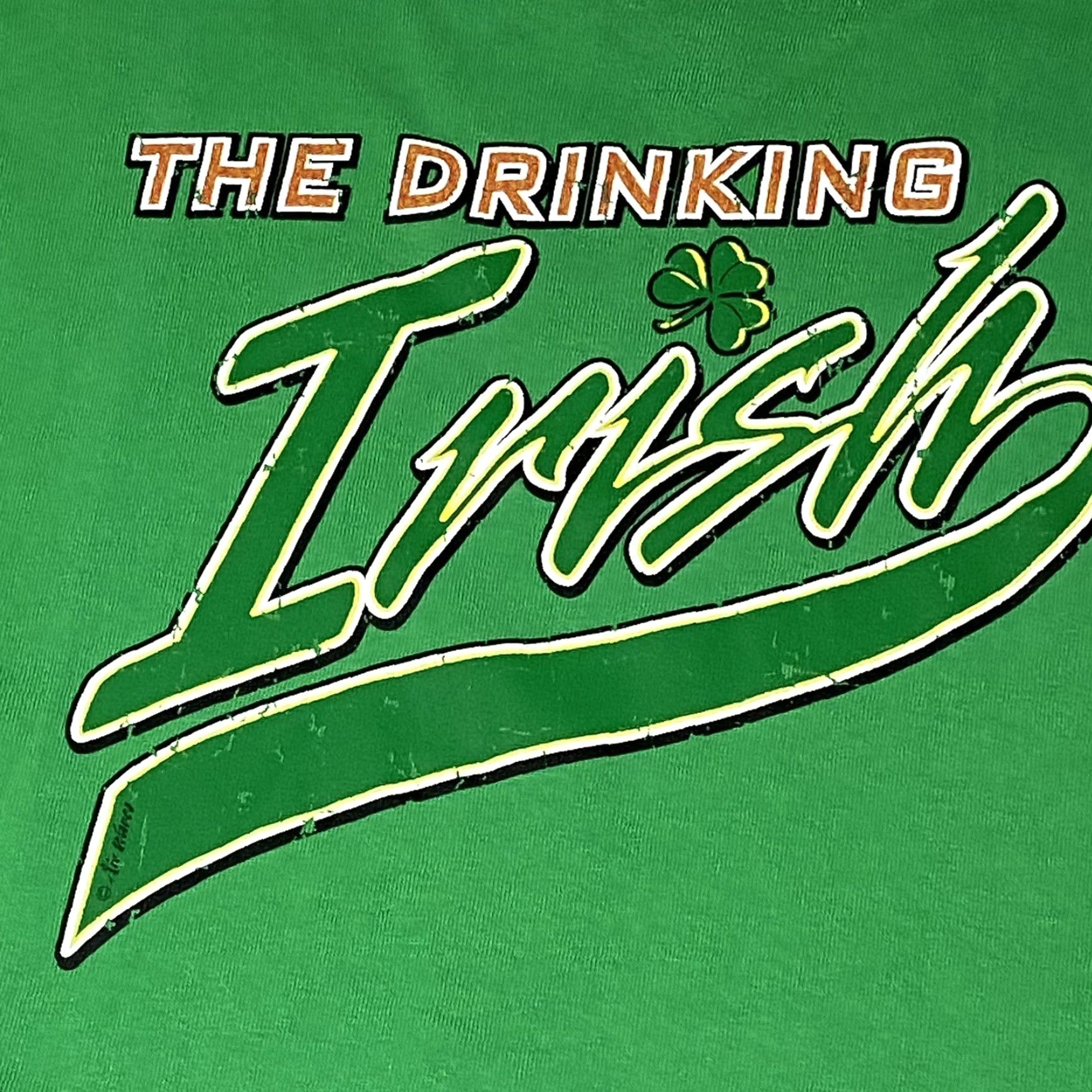 Gildan VINTAGE The Drinking Irish T Shirt Saint Patrick’s Day Party Beer Green L T-Shirt Unisex Adults Mens Womens Size US L / EU 52-54 / 3 - 7 Thumbnail