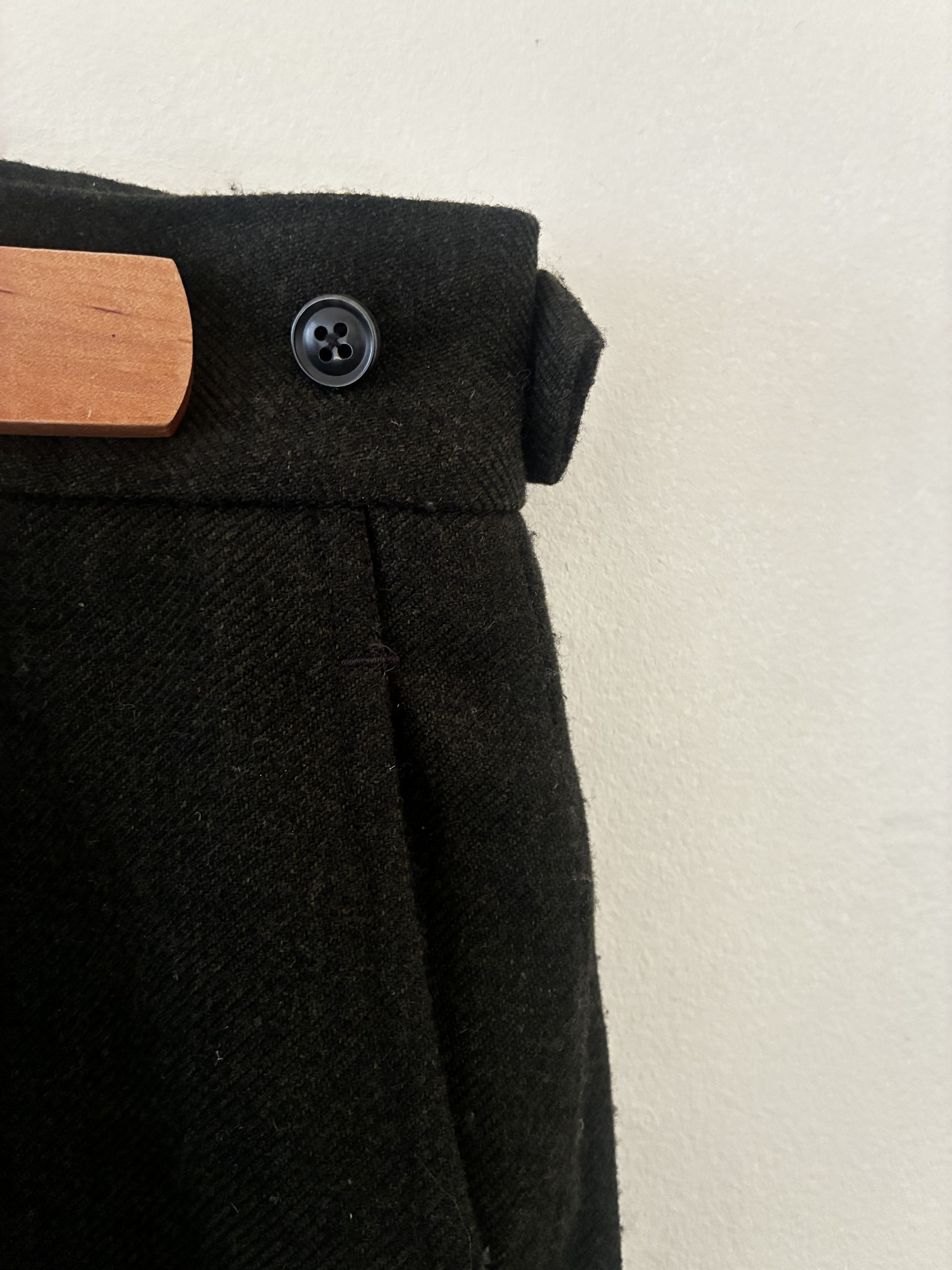 Needles Needles Wool Olive Trousers Size US 32 / EU 48 - 2 Thumbnail
