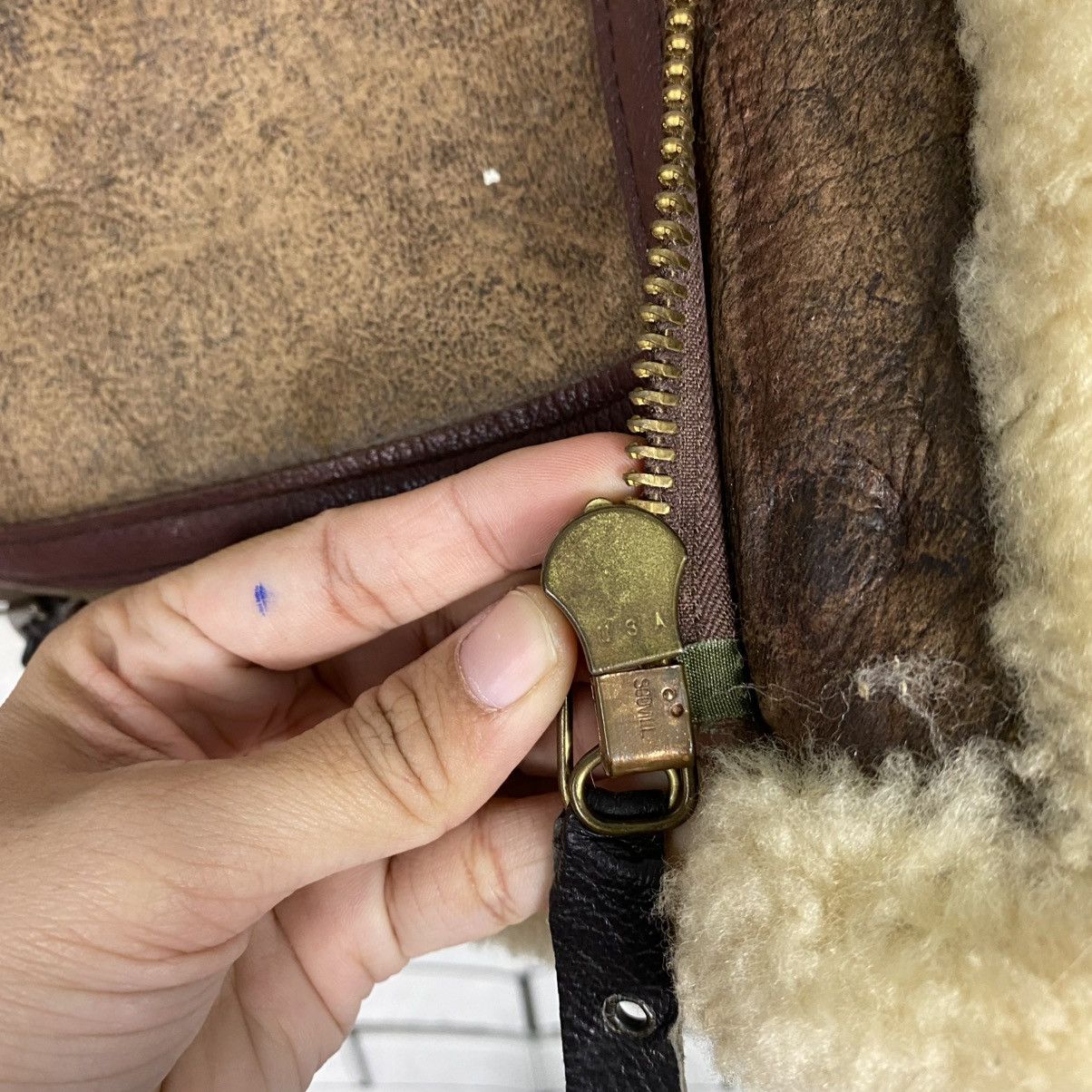 Avirex 🔥VINTAGE GENUINE LEATHER JACKET B-3 AVIREX USA SHEARLING Size US S / EU 44-46 / 1 - 20 Thumbnail