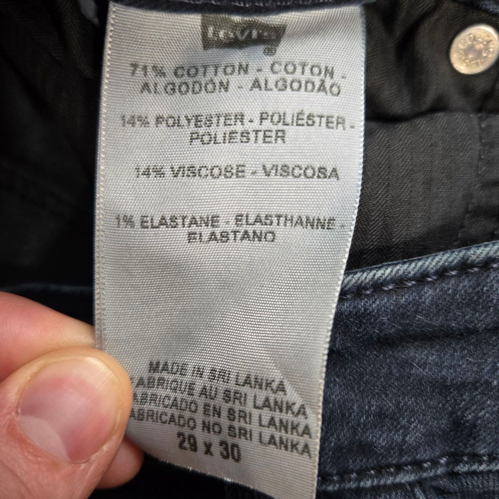Levi's Levi's Dark Blue Bold Curve Bootcut Jeans Size 29 Size 29" - 7 Thumbnail