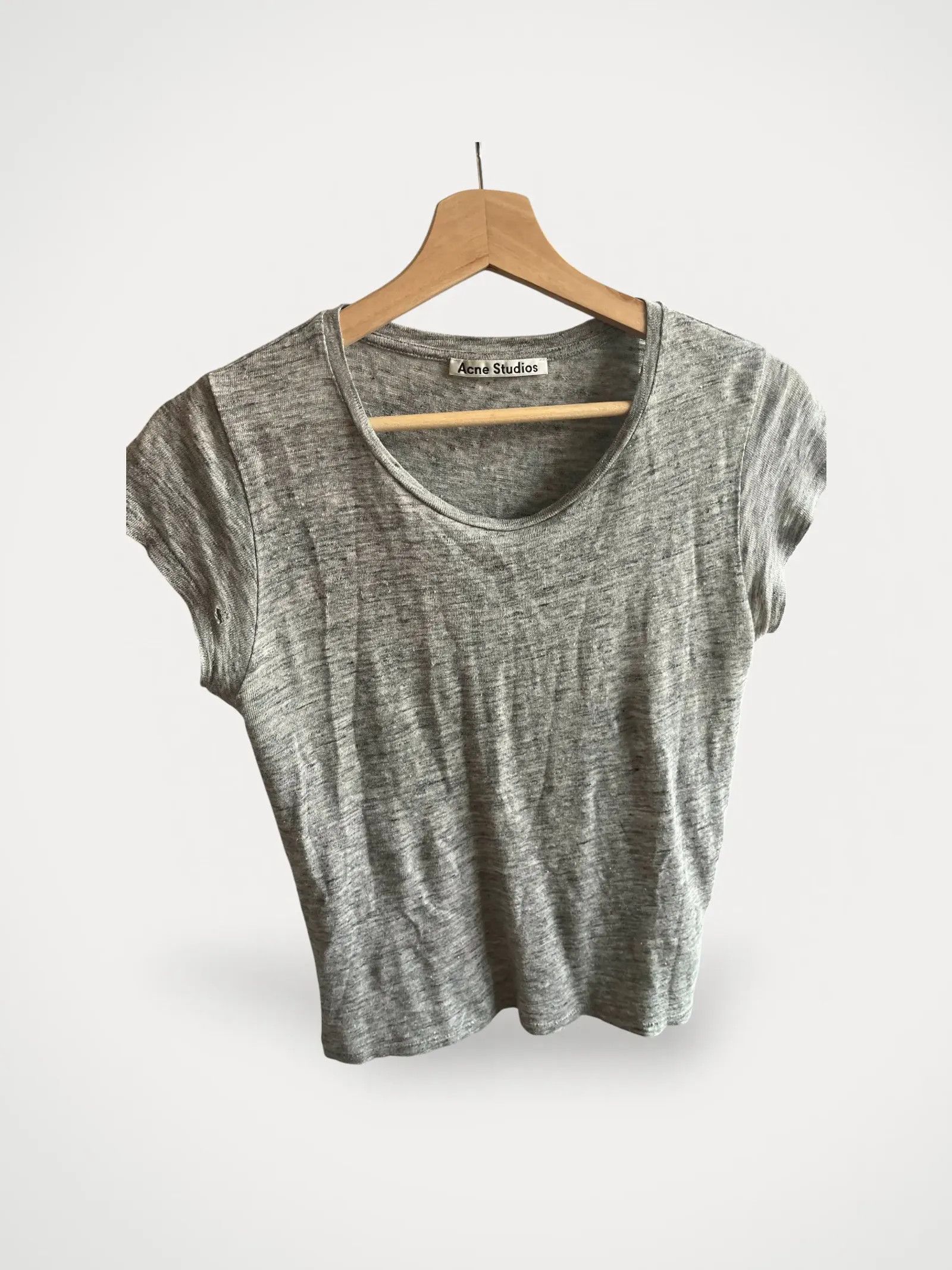 Acne Studios Acne Studios Copy linnen Short Sleeve T-shirt Size S / US 4 / IT 40 - 1 Thumbnail