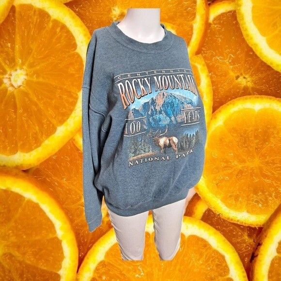 Gildan Rocky Mountain National Park Sweatshirt Graphic Print
