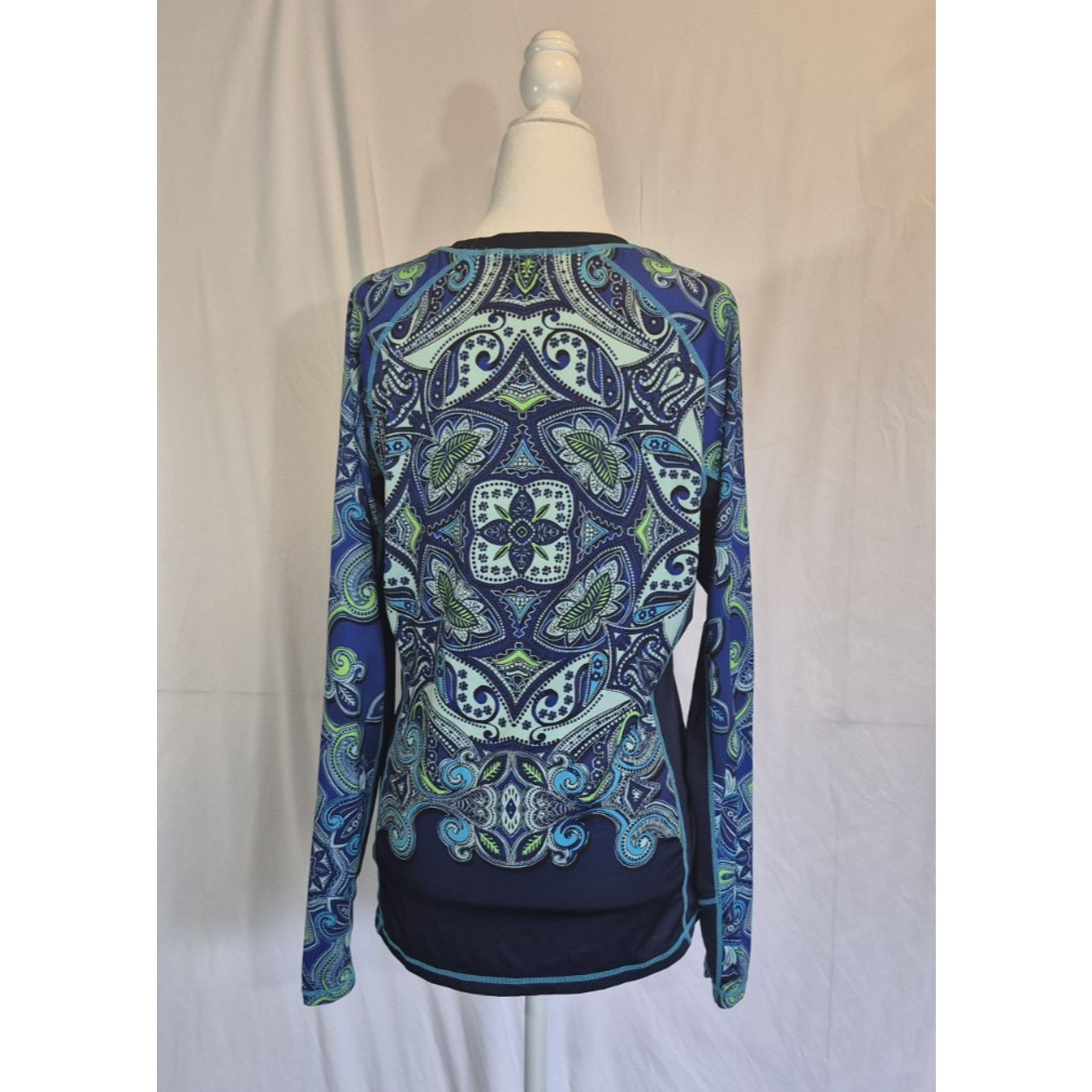 Athleta New Athleta Womens Runaway Rashguard Blue Green Top Medium Size M / US 6-8 / IT 42-44 - 6 Thumbnail