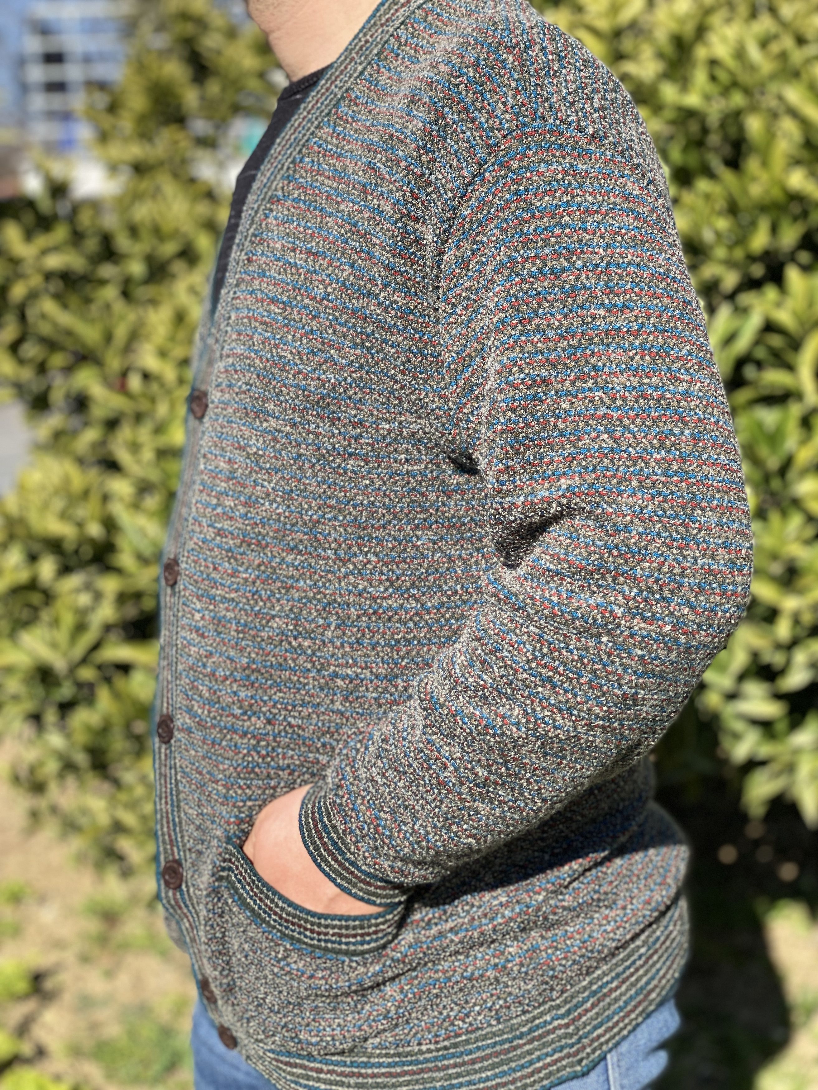 Missoni Uomo Cardigan Cosby Pullover Retro Size 2XL 56 58