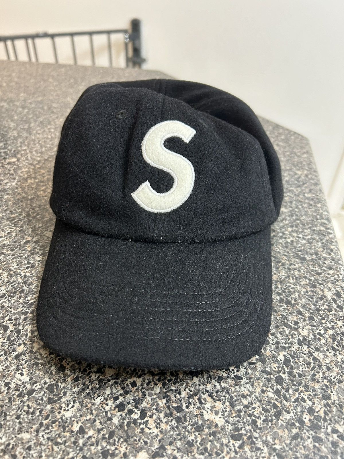 Supreme Wool S Logo 6-Panel (FW17) - $48