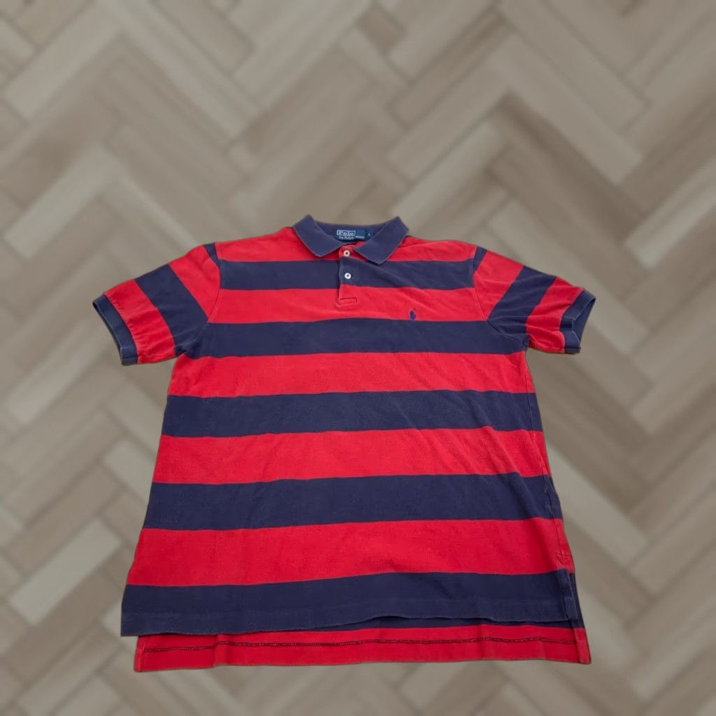 Polo Ralph Lauren Polo Ralph Lauren Polo Shirt Mens L Striped Short Sleeve Casual Multicolor Logo Classic Golf Spring Summer 100% Cotton Knit Regular Waist? Size US L / EU 52-54 / 3 - 1 Thumbnail