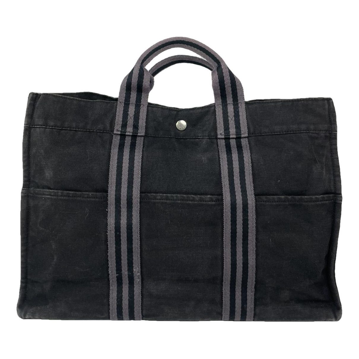 Hermès Black Cotton Handbag