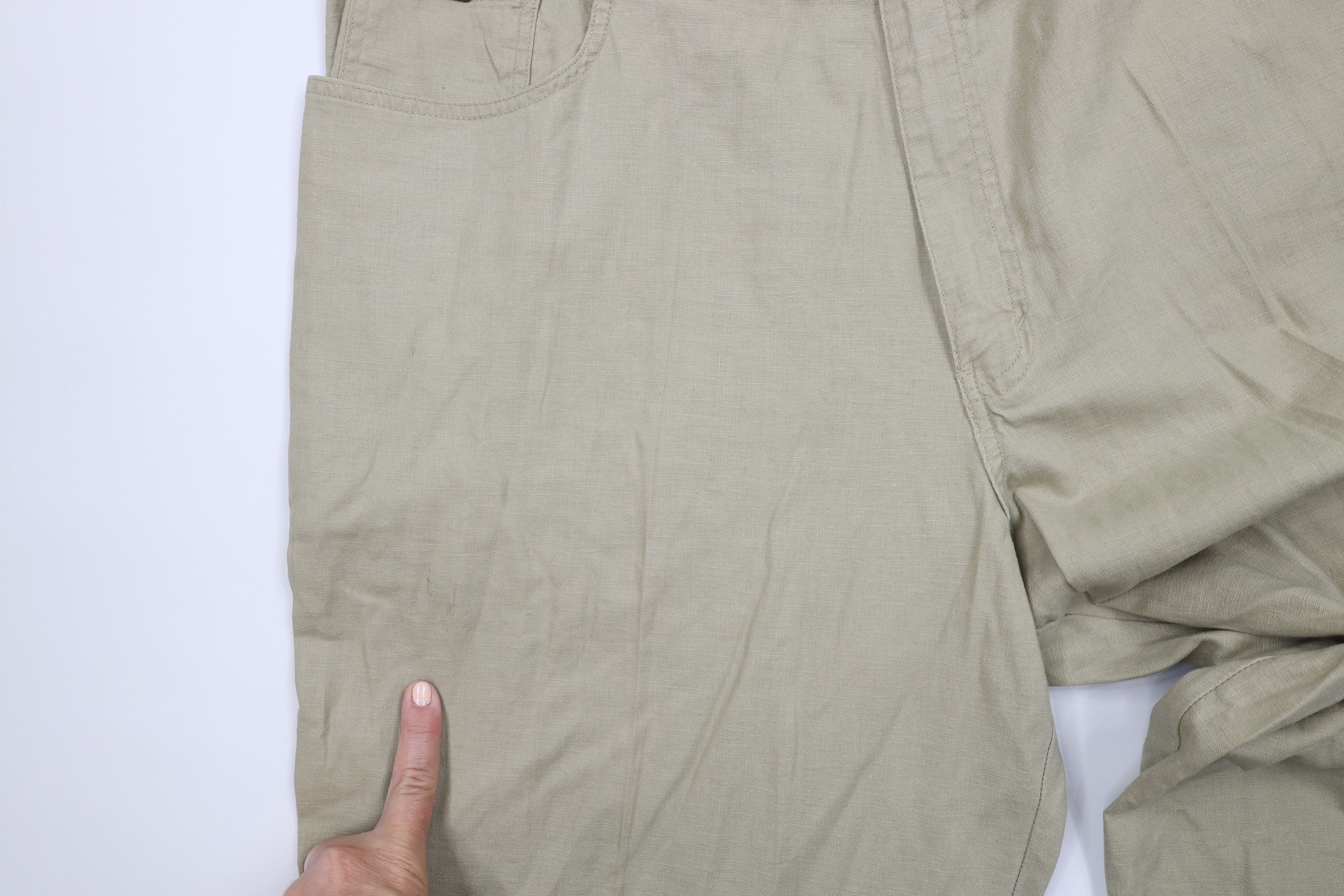 Enyce Vintage 90s Y2K Enyce Baggy Linen Blend Wide Leg Pants Size US 42 / EU 58 - 7 Thumbnail