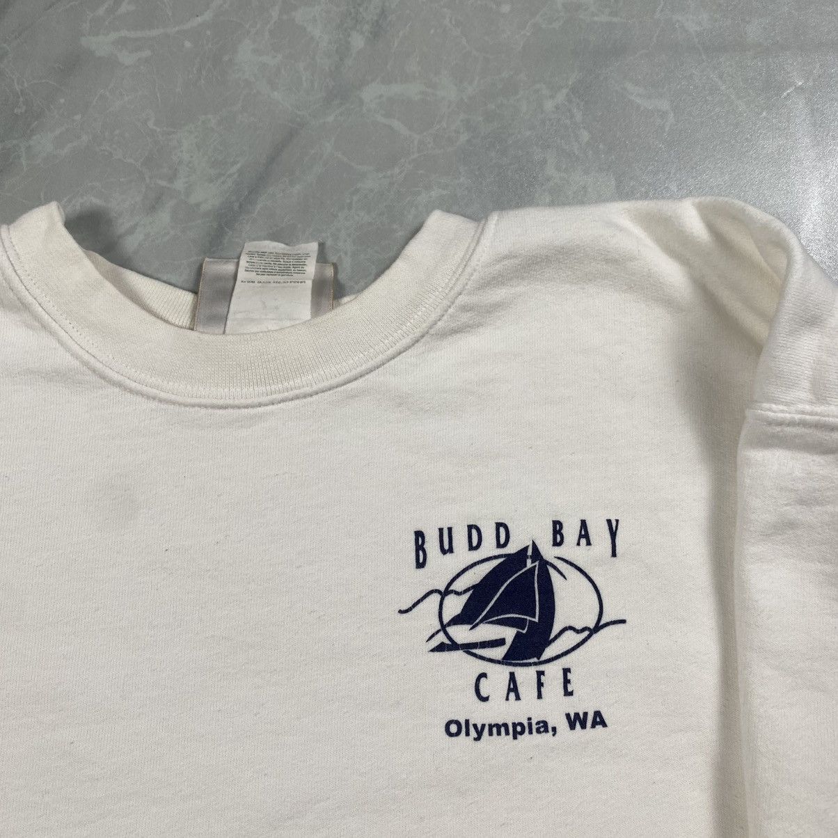 Hanes Vintage y2k Hanes Budd Bay Cafe Crewneck Size US M / EU 48-50 / 2 - 5 Thumbnail