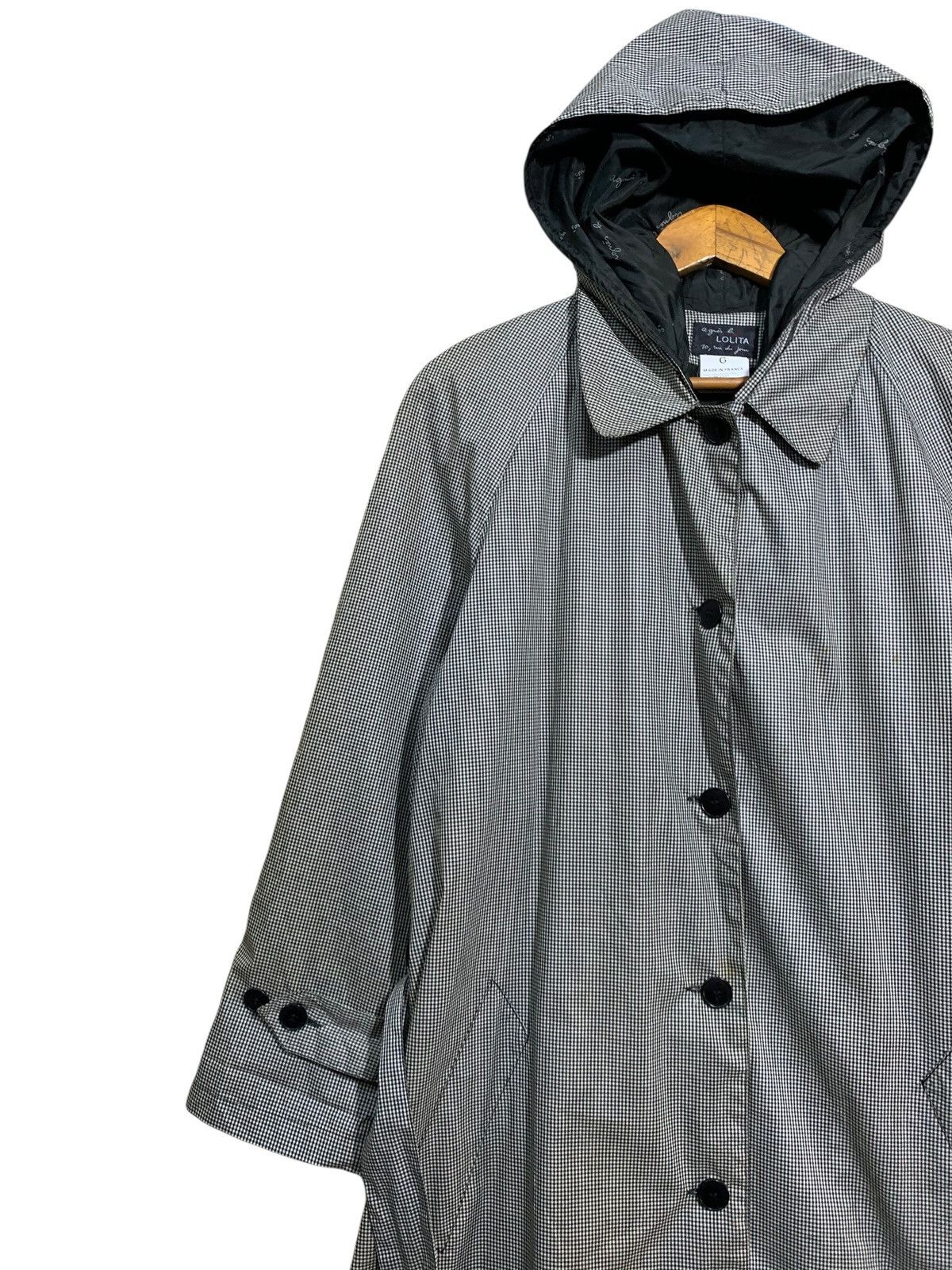 agnes b. 🔥AGNES B X LOLITA HOODIE TRENCH COATS GINGHAM Size M / US 6-8 / IT 42-44 - 2 Thumbnail