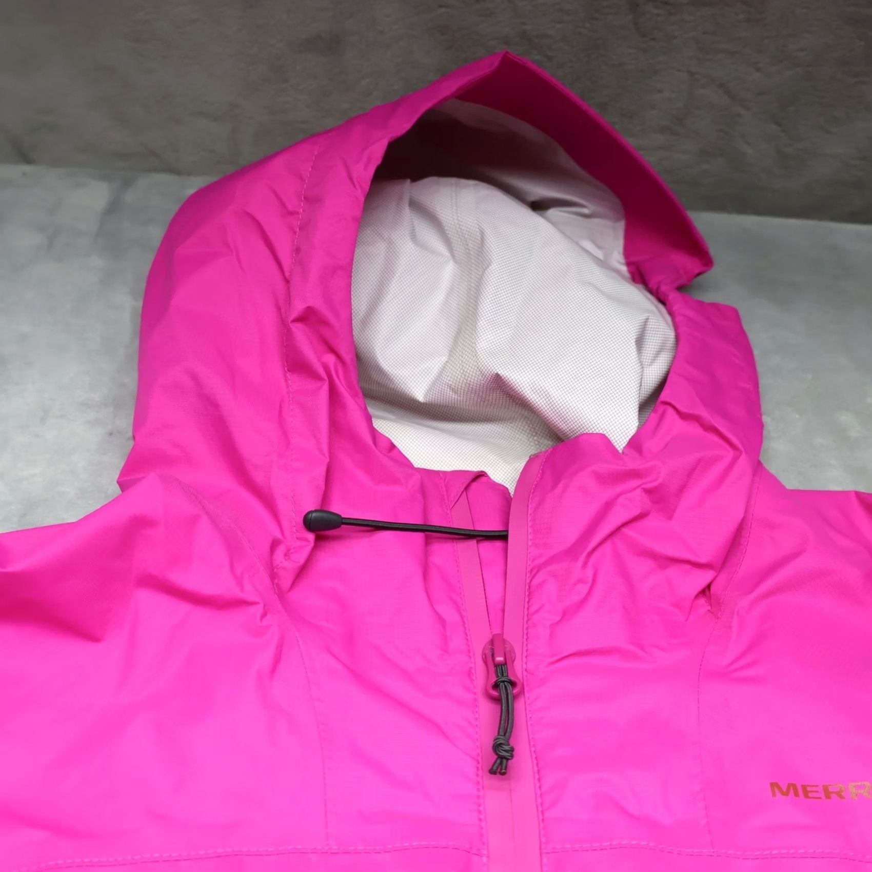 Merrell Merrell Jacket Womens Medium Pink Hooded Wind Rain Full Zip Lightweight Ripstop Size M / US 6-8 / IT 42-44 - 3 Thumbnail