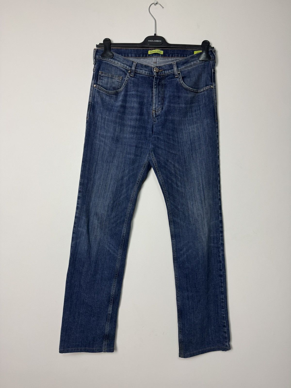 Versace Jeans Metal Logo Denim Luxury Designer Y2K style