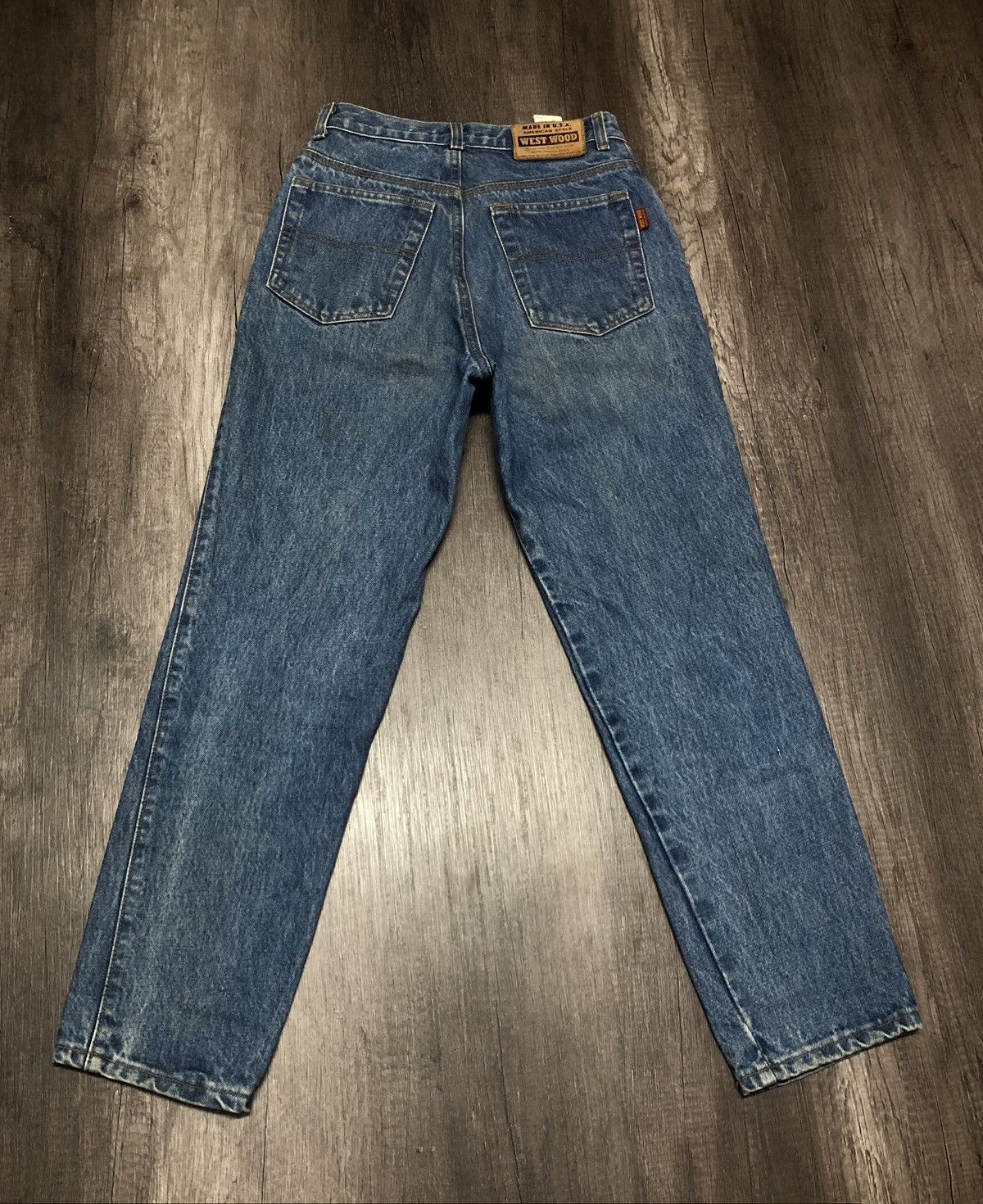 Designer × Vintage Vintage West Wood Made in U.S.A. Jeans (unisex) Size US 27 - 9 Thumbnail