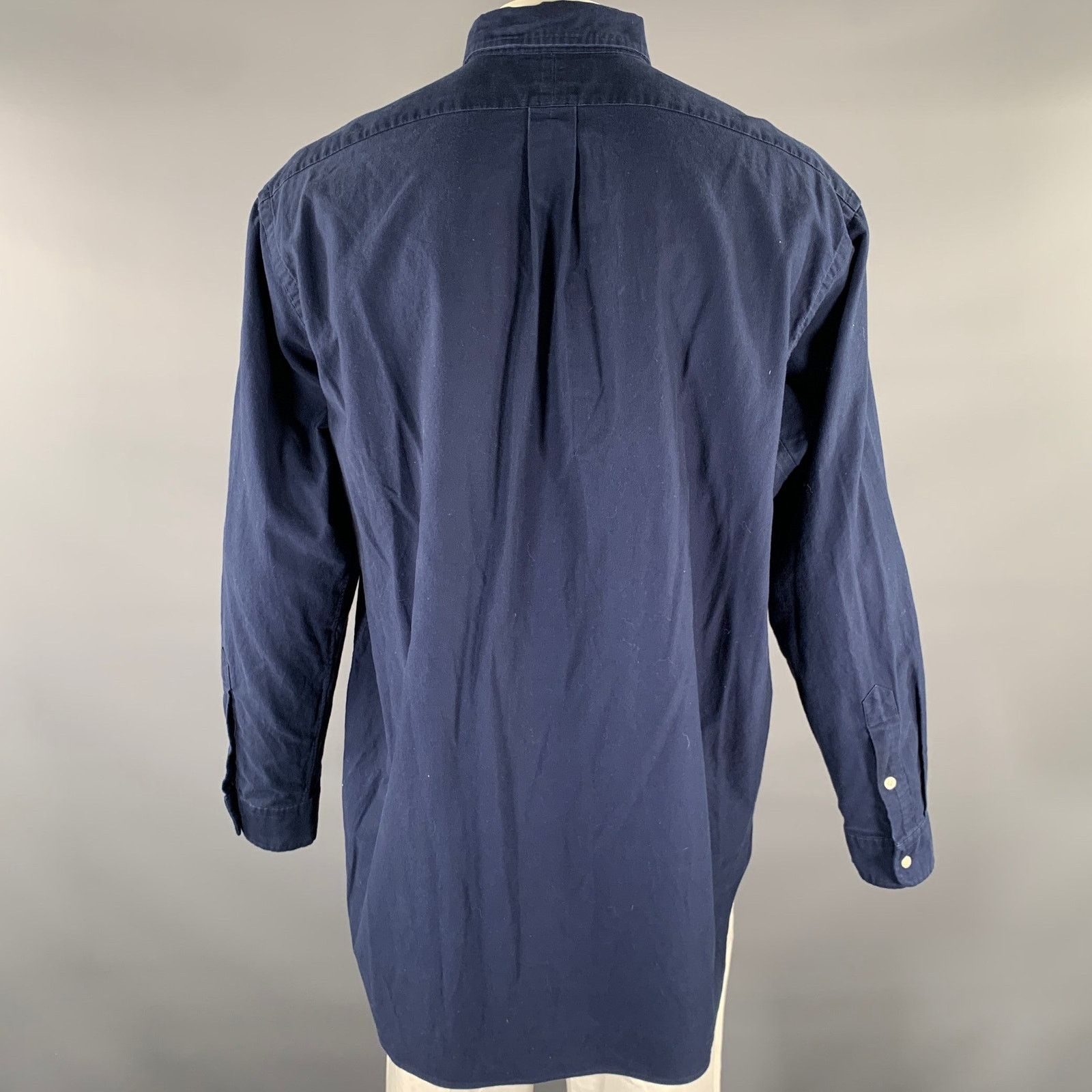 Ralph Lauren RALPH LAUREN Size XL Navy Cotton Long Sleeve Shirt Size US XL / EU 56 / 4 - 4 Thumbnail