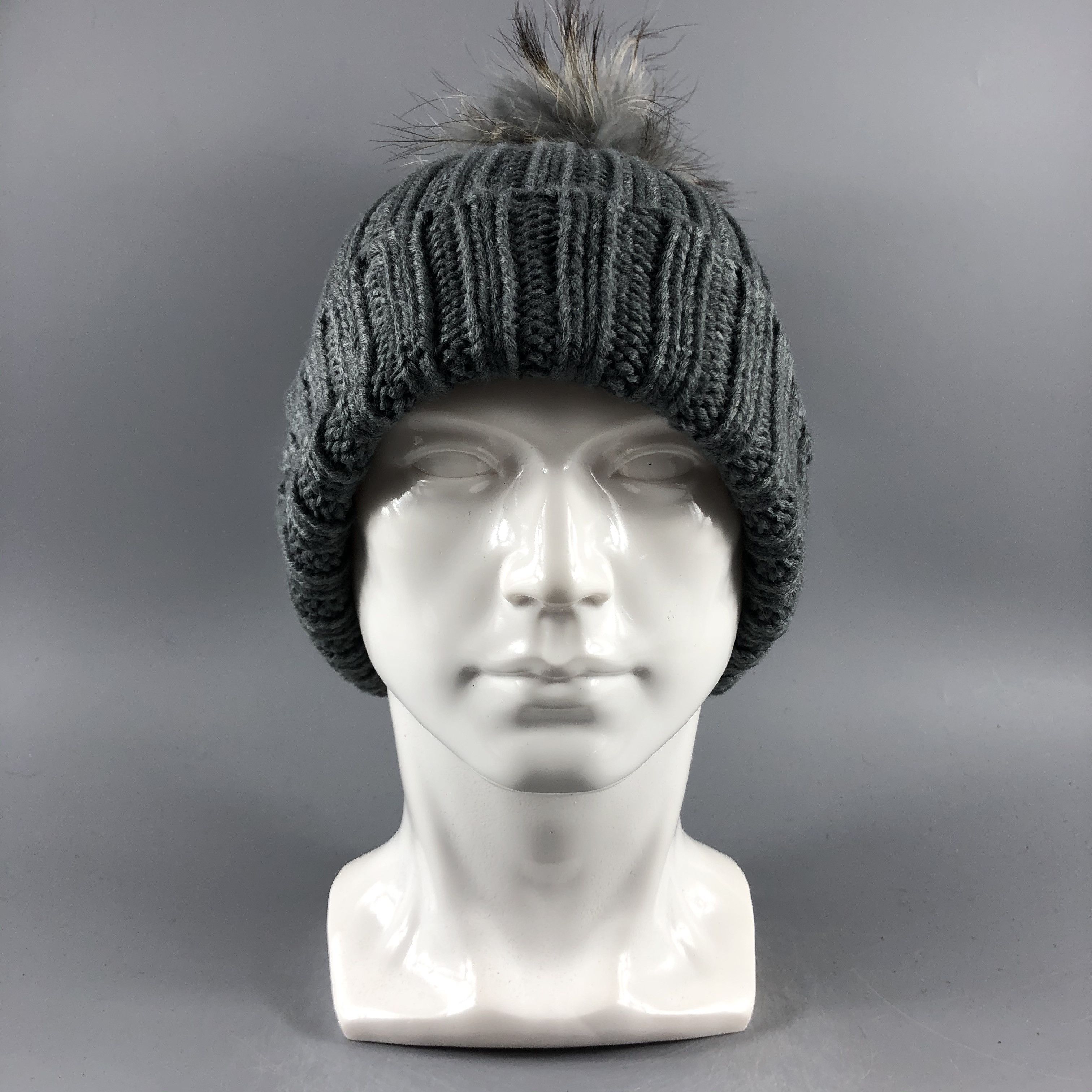 Japanese Brand × Vintage Unknown Bobble Ribbed Beanie Snow Hat Snow Cap -D427 Size ONE SIZE - 7 Thumbnail