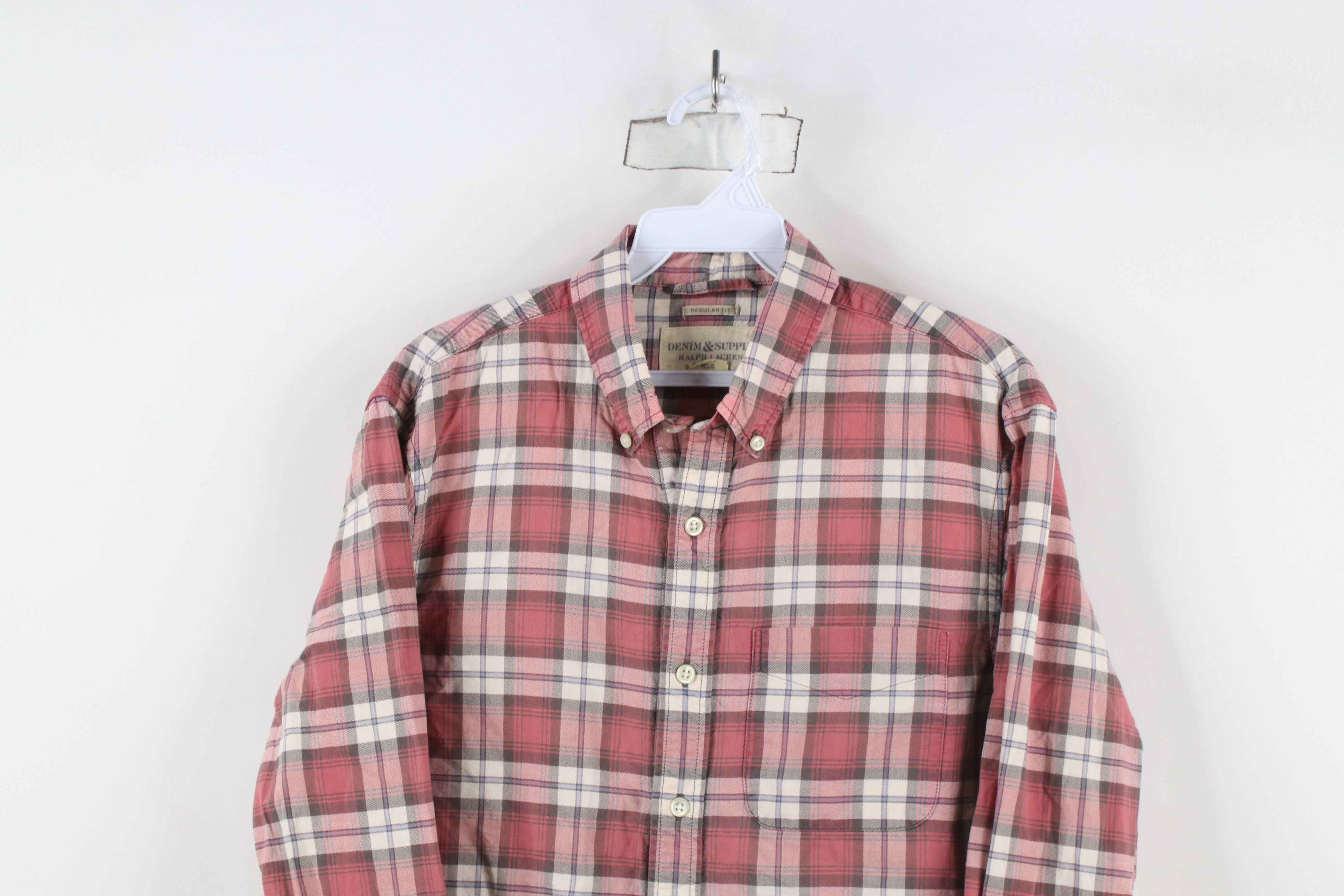Polo Ralph Lauren × Vintage Vintage Ralph Lauren Denim Supply Collared Button Down Shirt Size US S / EU 44-46 / 1 - 2 Thumbnail
