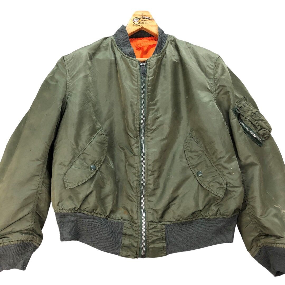Alpha Industries Vintage ALPHA Made In Usa USAF MA-1 Bomber Jacket #4878-37 Size US L / EU 52-54 / 3 - 2 Thumbnail