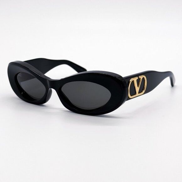 Valentino NEW VALENTINO SUNGLASSES VLS-178A BLACK GRAY WOMEN EYEWEAR Size ONE SIZE - 1 Thumbnail