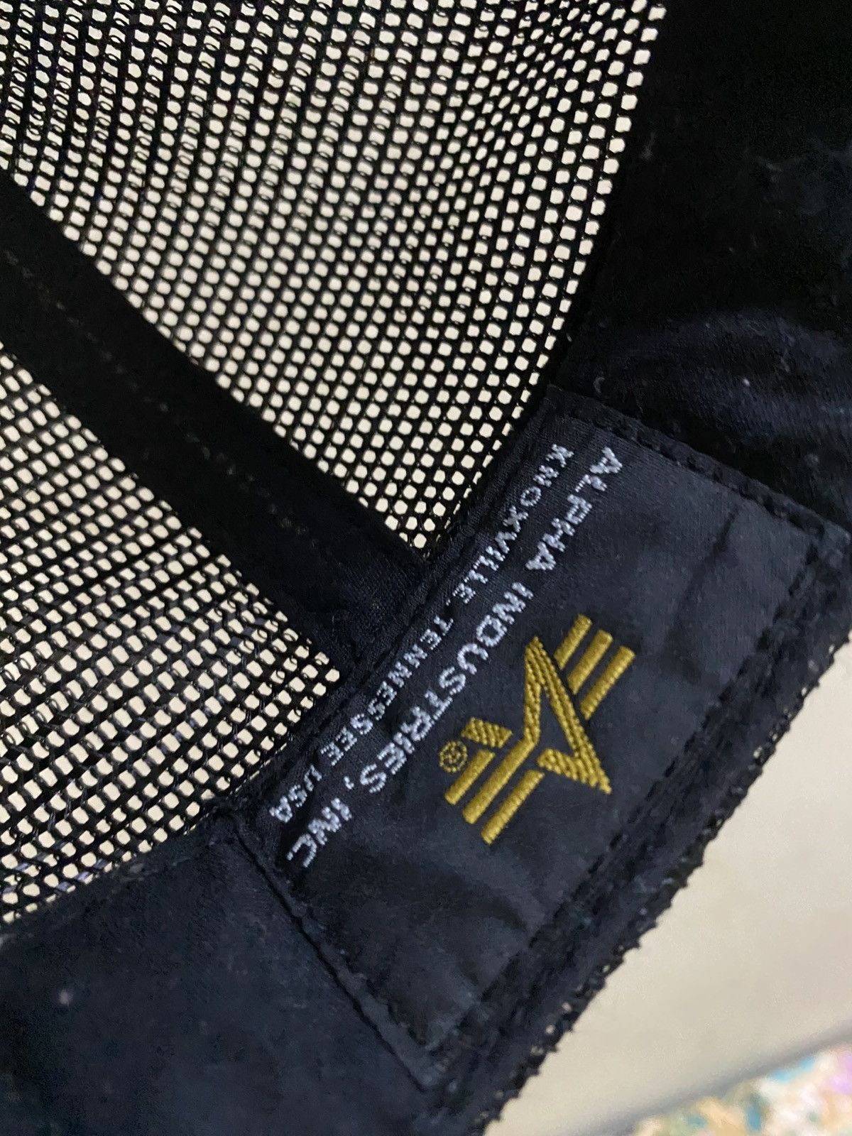 Alpha Industries × Vintage Vintage Japan Distressed Alpha Industries Trucker Hat Cap Size ONE SIZE - 8 Thumbnail