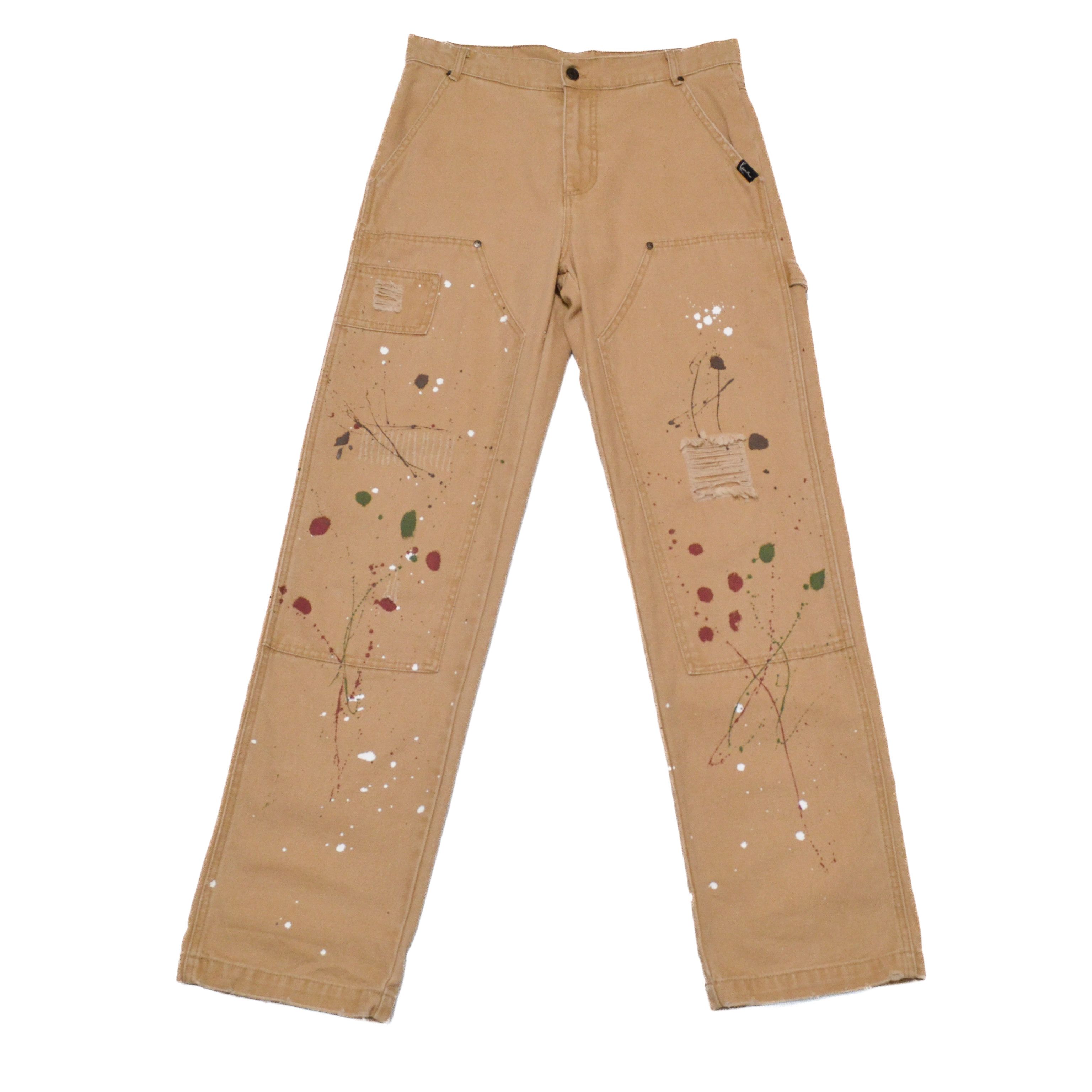 Karl Kani Karl Kani Men’s Carpenter Jeans Denim Brown Pants Size US 32 / EU 48 - 1 Thumbnail