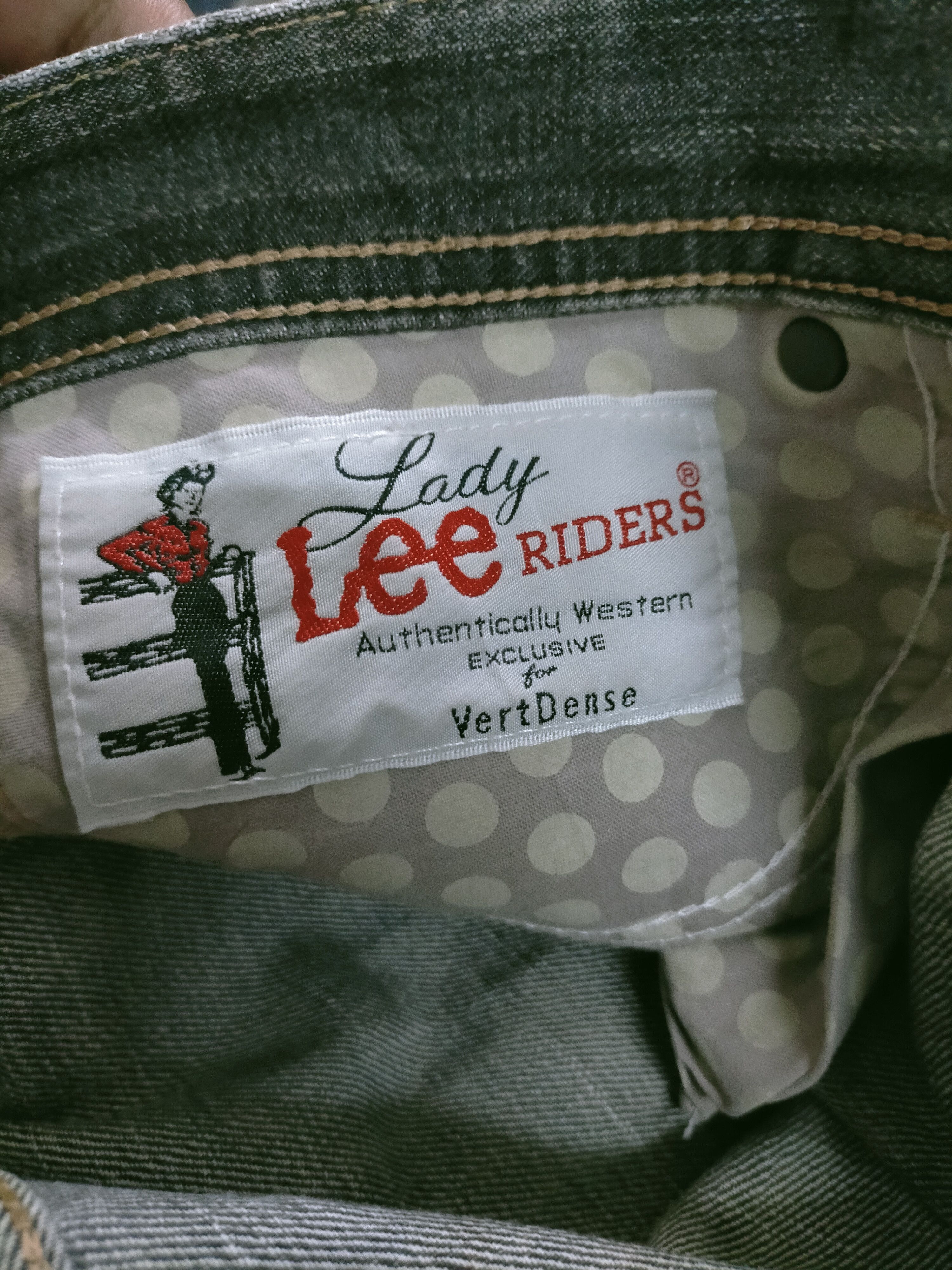 If Six Was Nine 🔥 Vintage Distressed Lee Riders Mudwash Flared Jeans Size US 30 / EU 46 - 7 Thumbnail