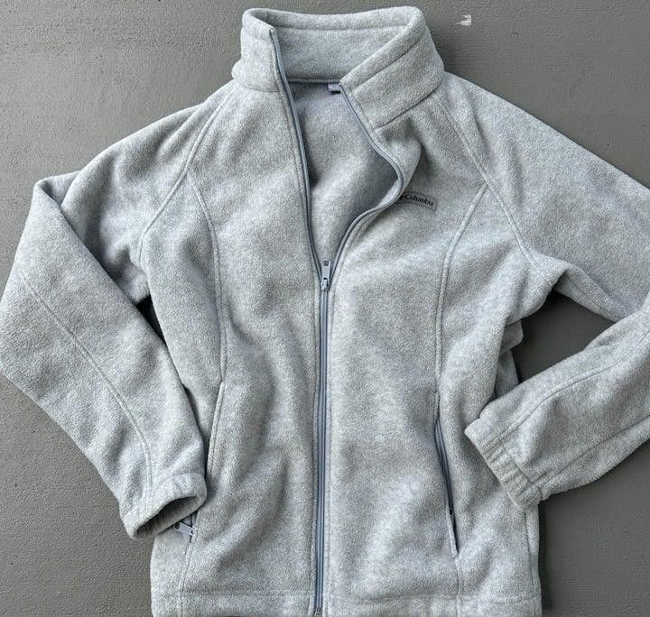 Columbia Columbia Grey Fleece Jacket Size L Size L / US 10 / IT 46 - 1 Preview