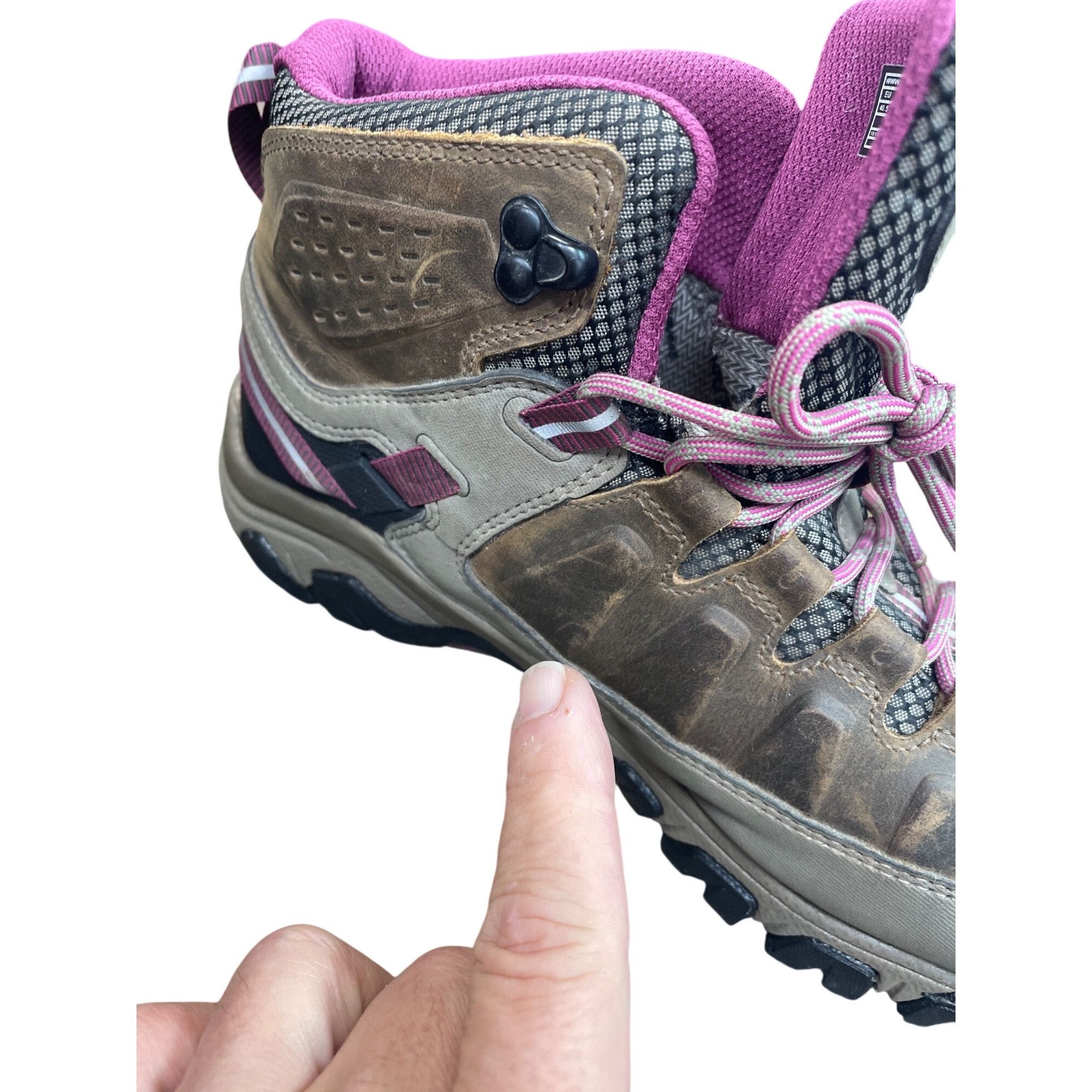 KEEN Keen Dry Womans Brown Pink Suede Waterproof Hike Boots Sz 10 Size US 10 / IT 40 - 18 Thumbnail