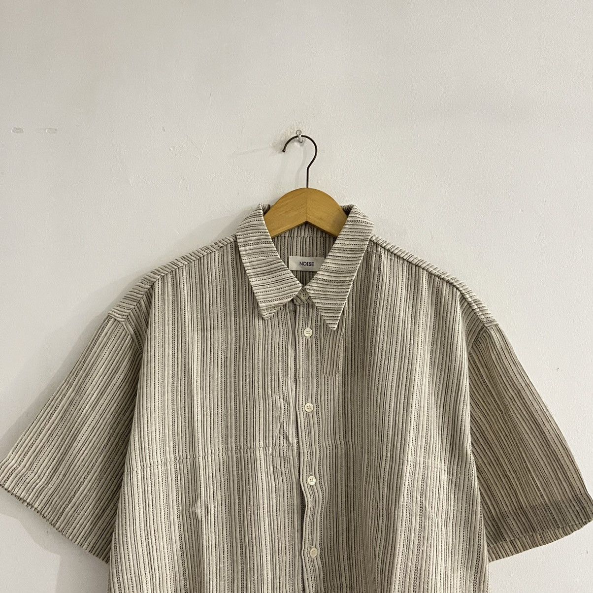 Issey Miyake Noise - Short Sleeve Shirt Size US XL / EU 56 / 4 - 2 Thumbnail