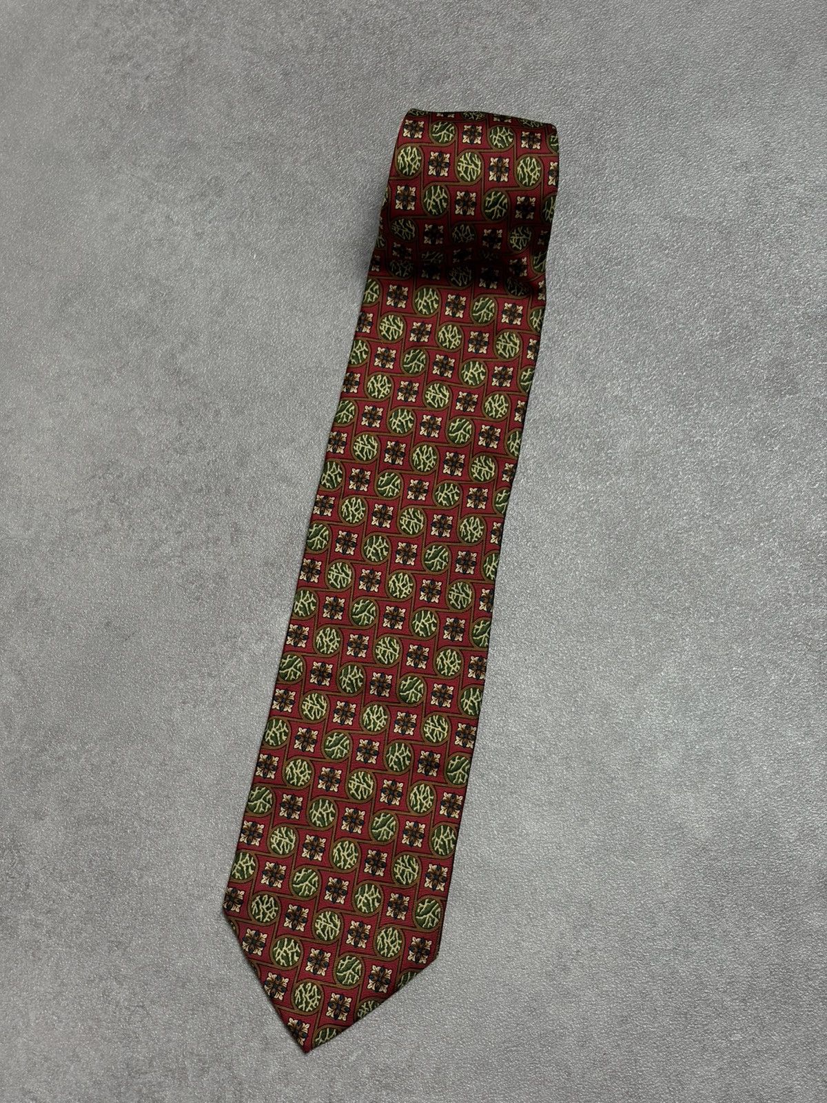 Pierre Balmain Pierre Balmain Mens Classic Tie Red Silk Oldmoney Size ONE SIZE - 4 Thumbnail