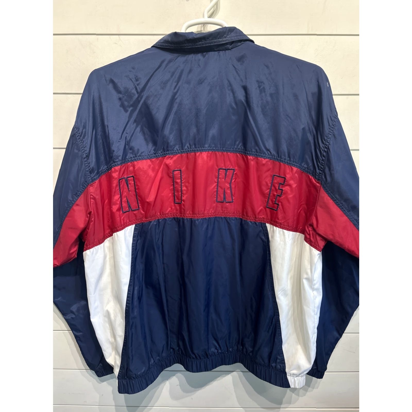 Nike VINTAGE Nike Spellout Full Zip Windbreaker Jacket Coat Swoosh Logo Mens XL VTG 90s Size US XL / EU 56 / 4 - 6 Thumbnail