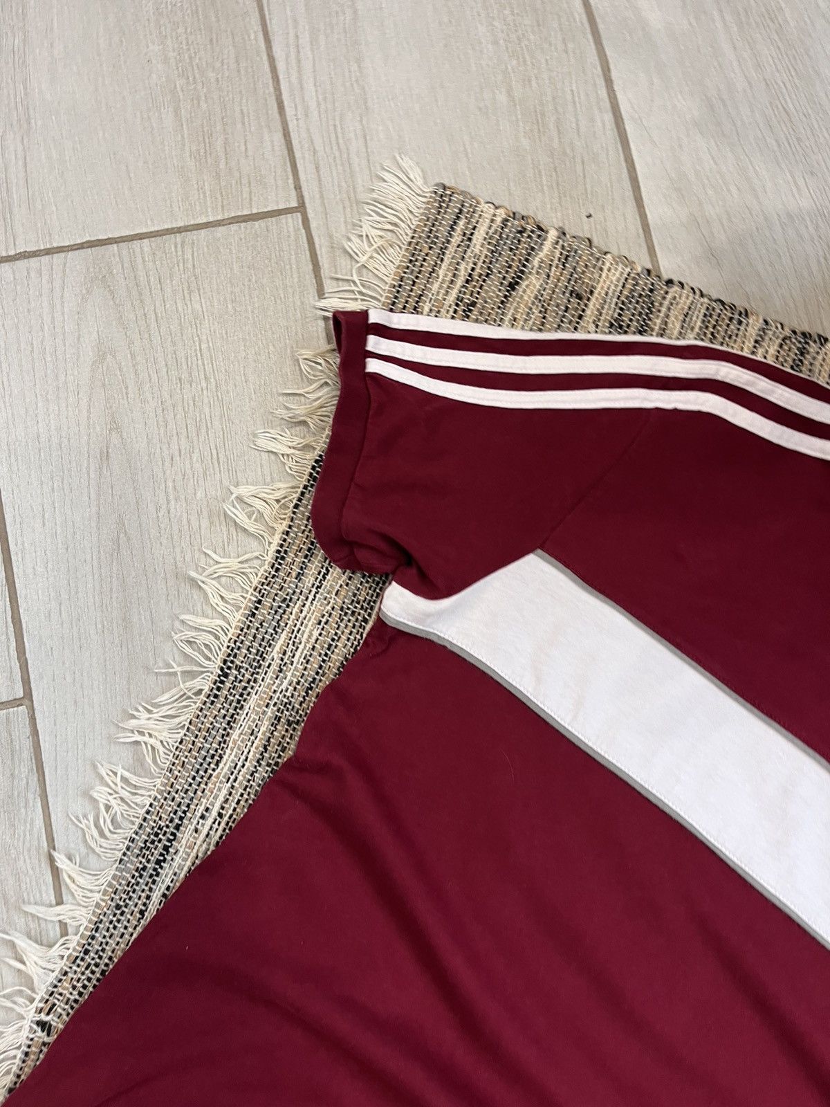 Adidas × Vintage Vintage Adidas Tshirt Blank red sportswear minimalistic tee Size US M / EU 48-50 / 2 - 5 Thumbnail