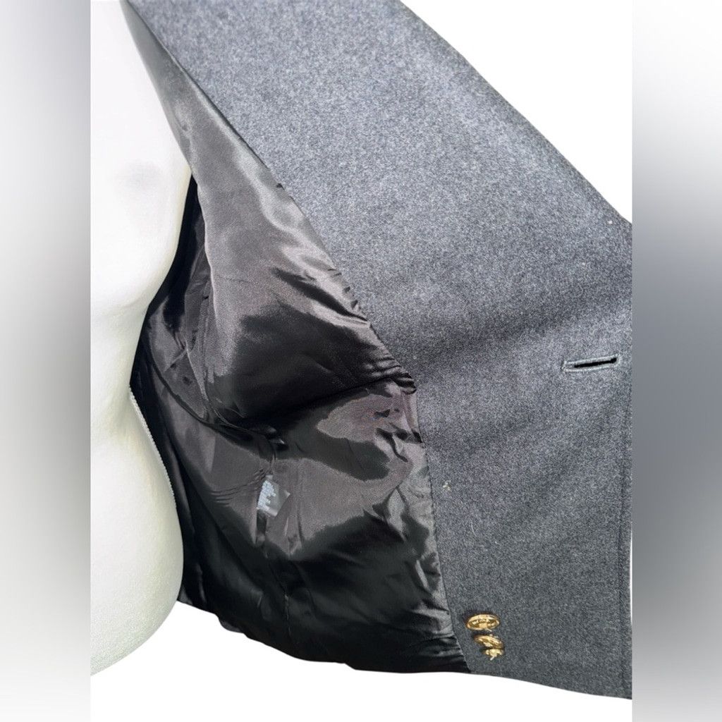 Michael Kors Michael Kors Women's Gray Double-Breasted Pea Coat with Gold Size M / US 6-8 / IT 42-44 - 4 Thumbnail
