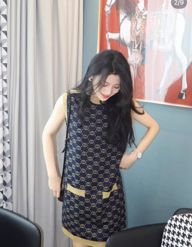 Gucci Gucci Cashmere blended knitted gold thread jacquad stitchin Size XXS / US 00 / IT 34 - 8 Thumbnail