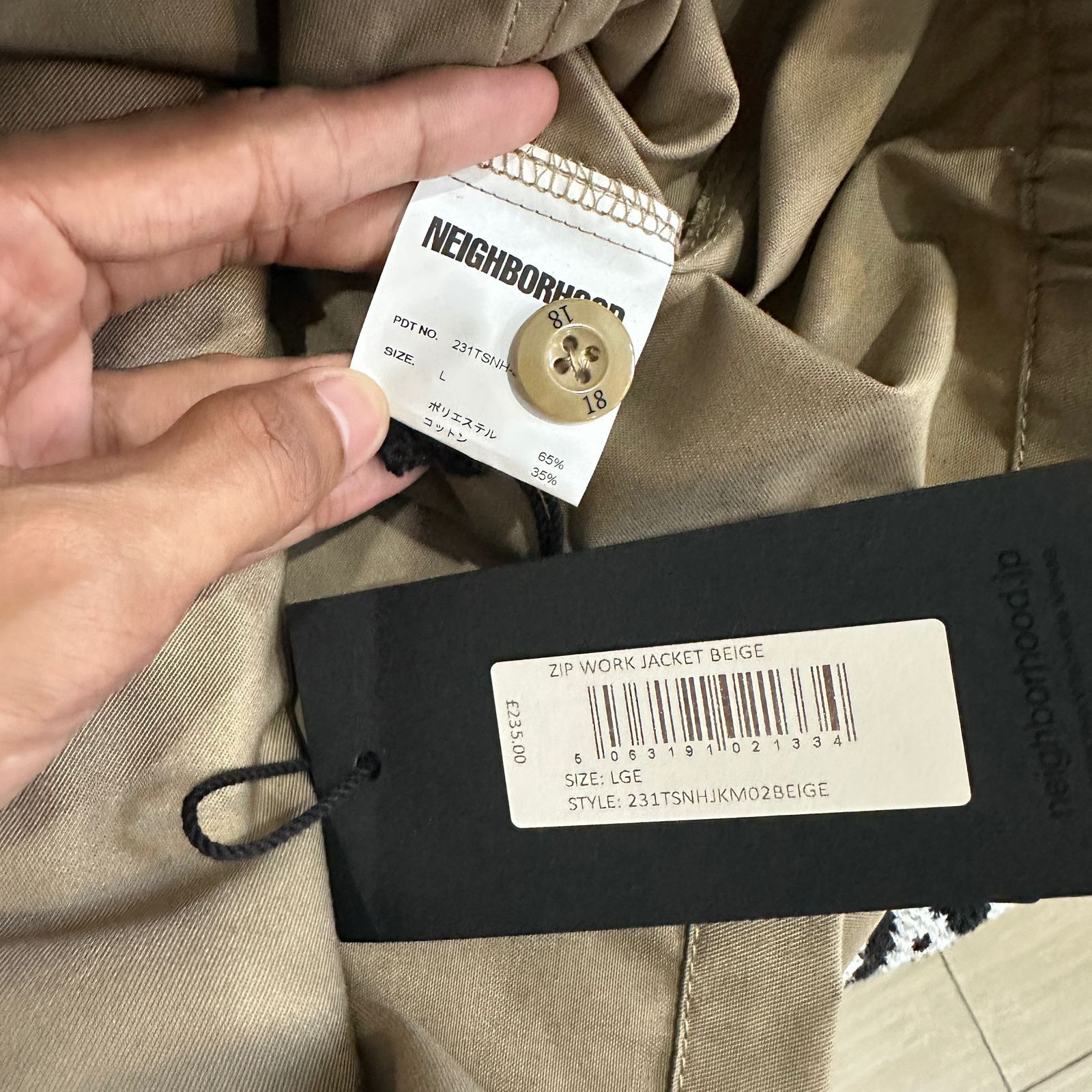 Neighborhood Neighborhood, Zip Work Jacket SS23 Size US L / EU 52-54 / 3 - 5 Thumbnail