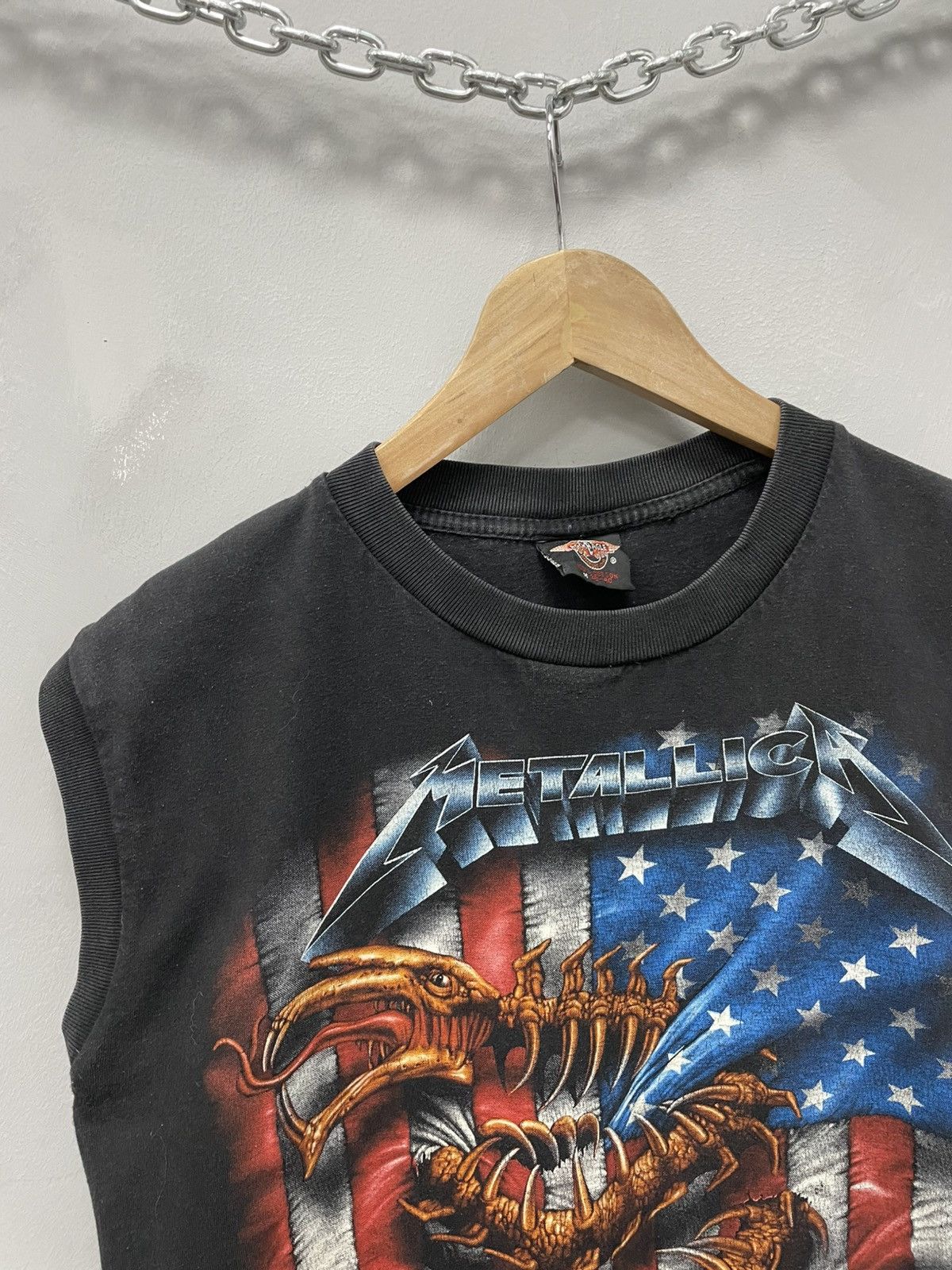 Metallica × Vintage VINTAGE Metallica WASHED DISTRESSED Y2K TANK TOP T SHIRT Size US M / EU 48-50 / 2 - 2 Thumbnail