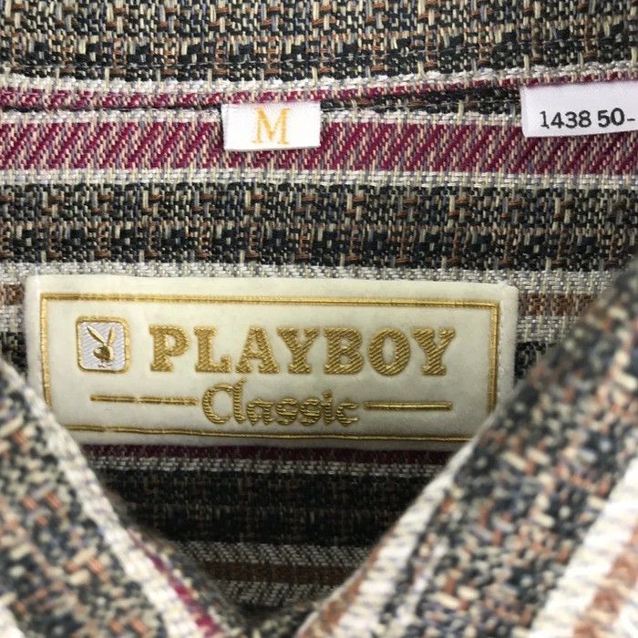 Playboy × Vintage (SY0228) VTG PLAYBOY CLASSIC STRIPED KNIT SHIRT Size US L / EU 52-54 / 3 - 5 Thumbnail
