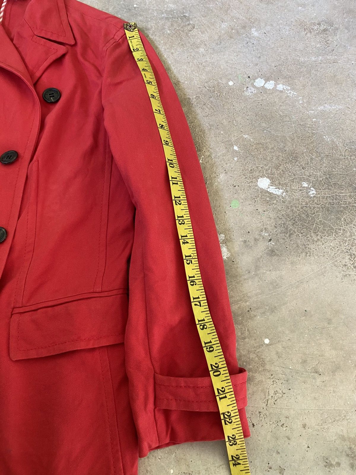 Lanvin Lanvin Sport Red Double Breasted Peacoat Size S / US 4 / IT 40 - 17 Thumbnail