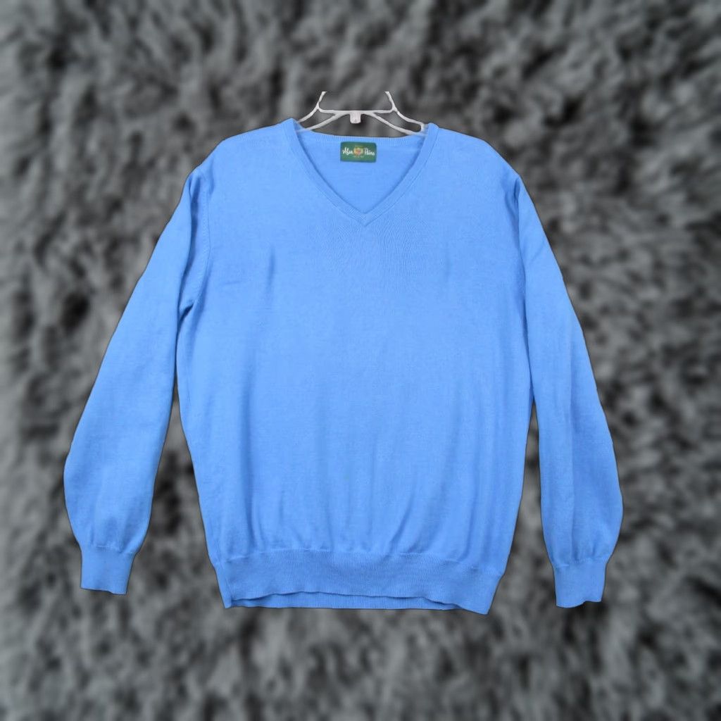 Vintage VINTAGE Alan Paine Sweater Men’s Large Blue Golf England Knit Pullover V-Neck Cotton Regular Long Sleeve Dry Clean Only Casual Preppy Breathing Yes? Size US L / EU 52-54 / 3 - 1 Thumbnail