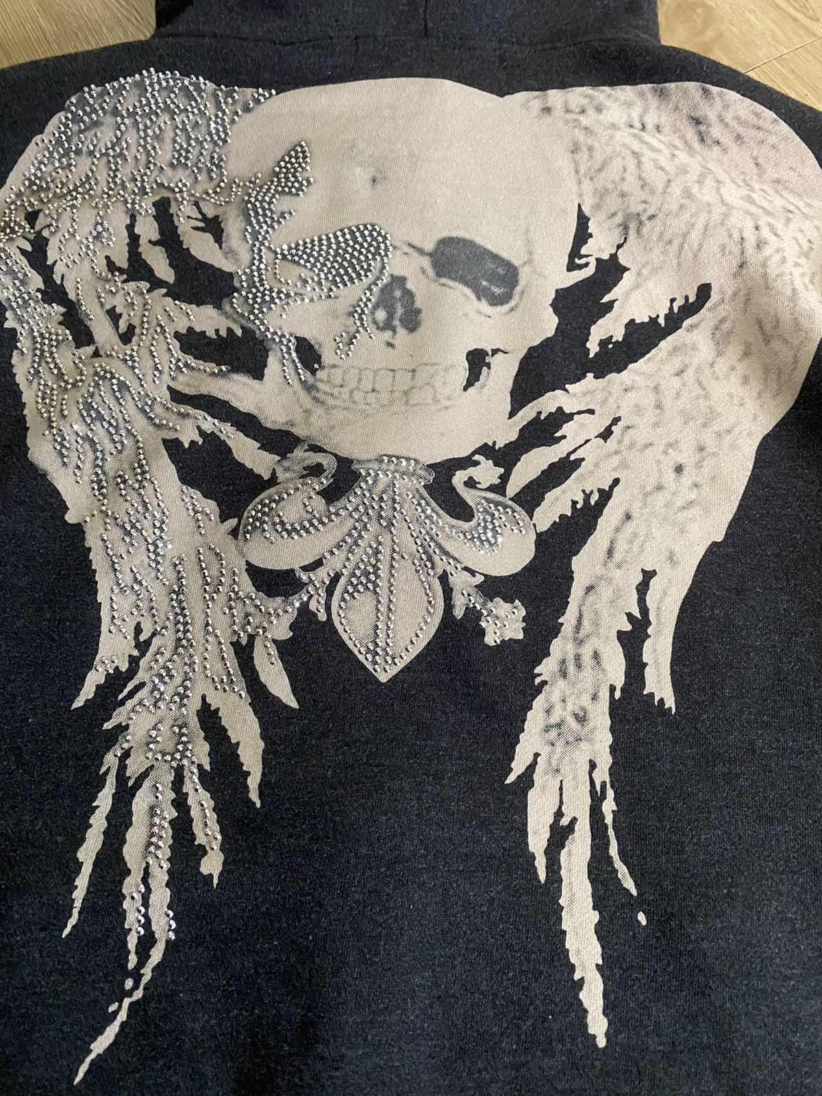 Designer × Vintage Phillip Plein Homme Hoodie Back Hit Big Logo Size US M / EU 48-50 / 2 - 9 Thumbnail