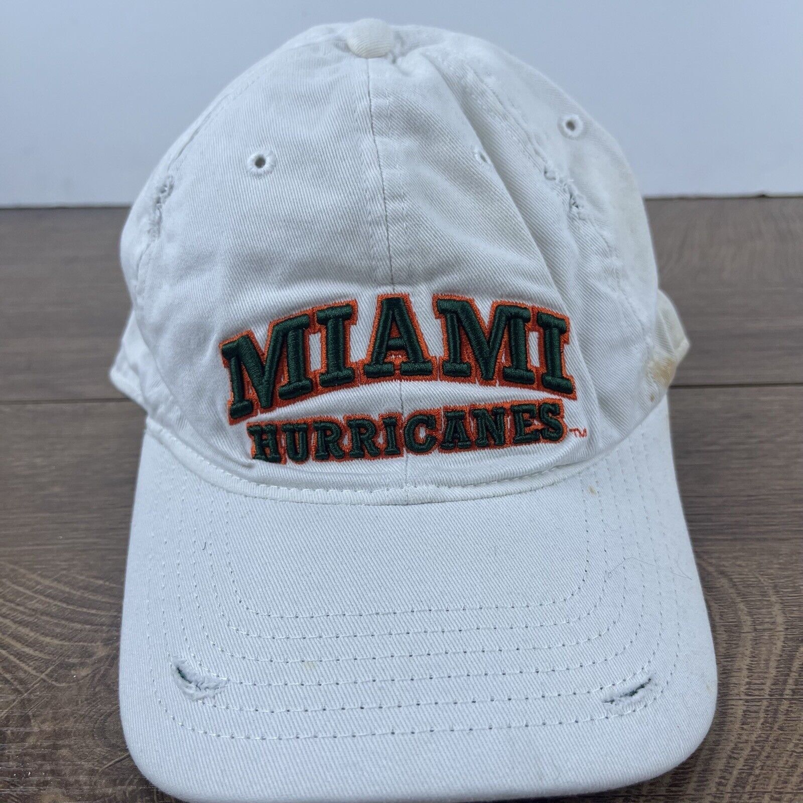 Other Miami Hurricanes Hat Adjustable Hat White Adjustable Hat Whi Size ONE SIZE - 4 Thumbnail